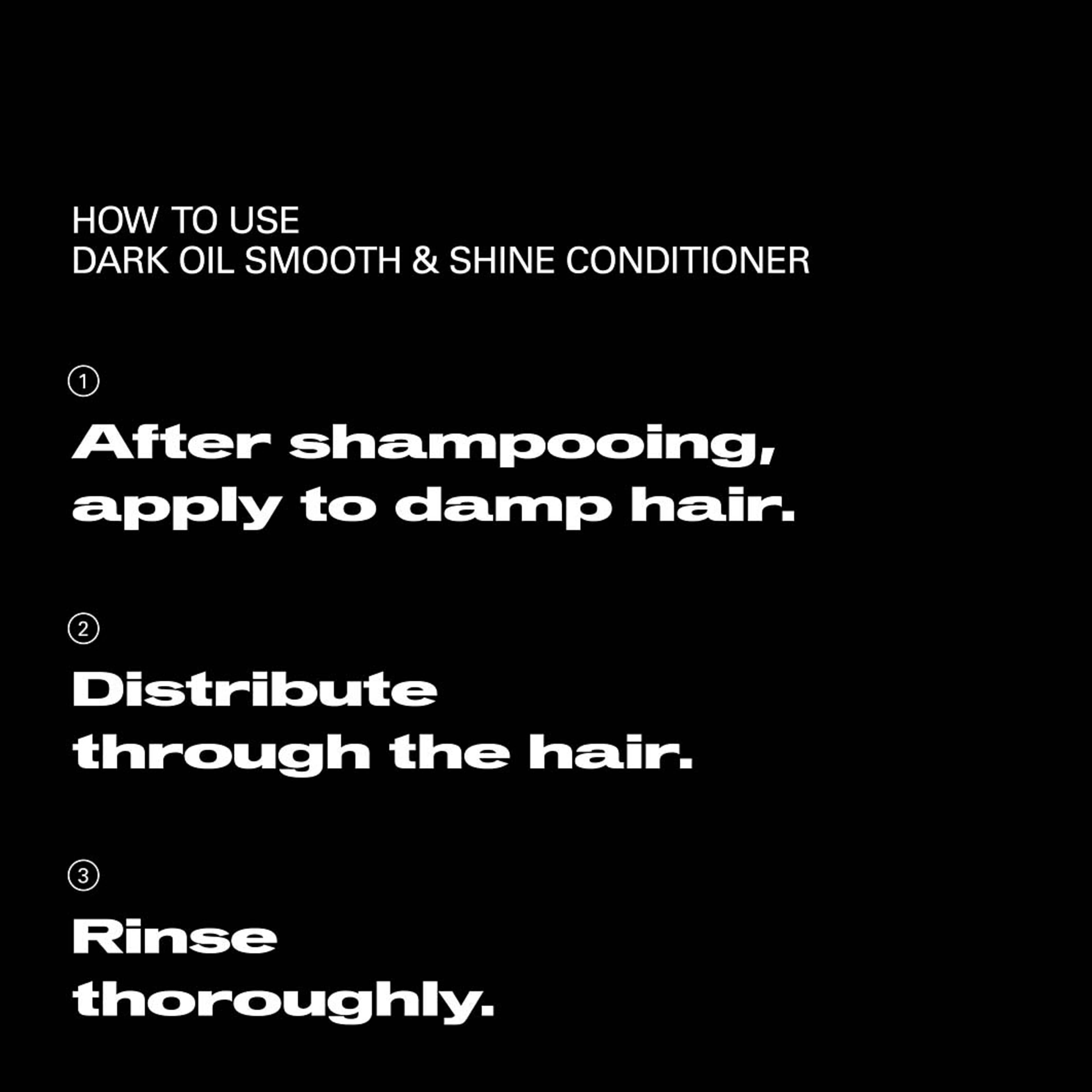 DarkOil Smooth and Shine Conditioner, från Sebastian Professional. Klicka för att öppna bilden i stort format