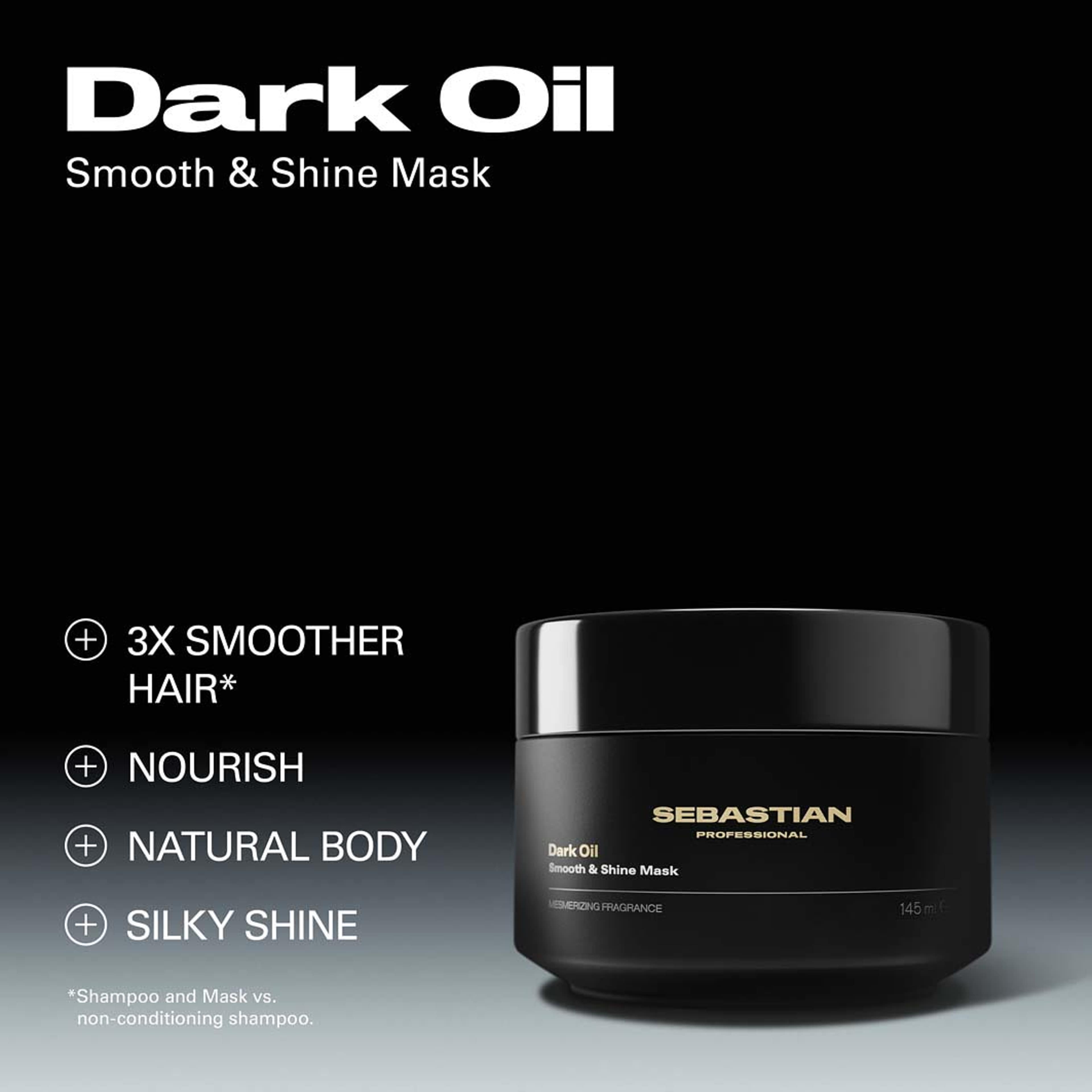 DarkOil Smooth and Shine Mask, från Sebastian Professional. Klicka för att öppna bilden i stort format