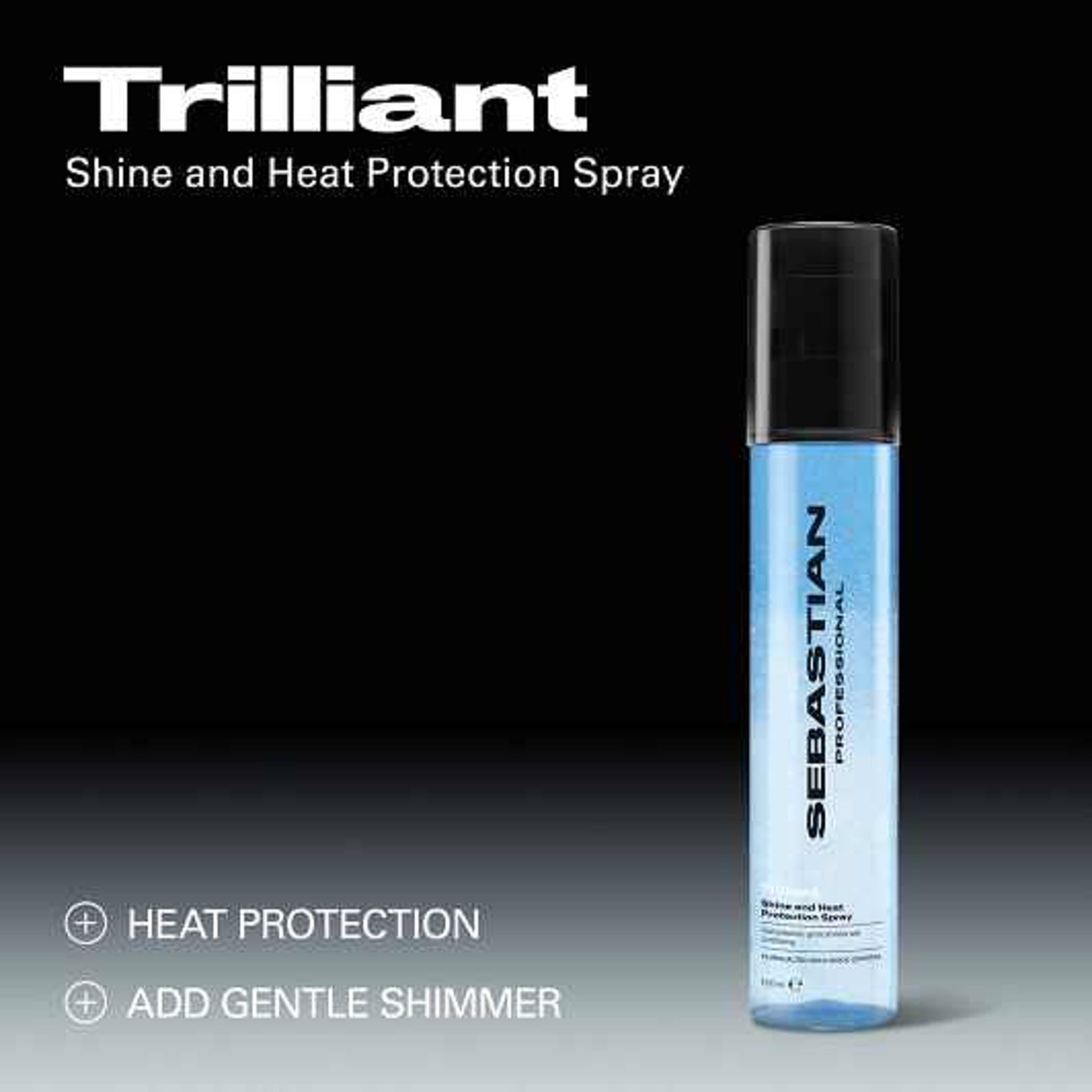 Trilliant Shine and Heat Protection Spray, från Sebastian Professional. Klicka för att öppna bilden i stort format