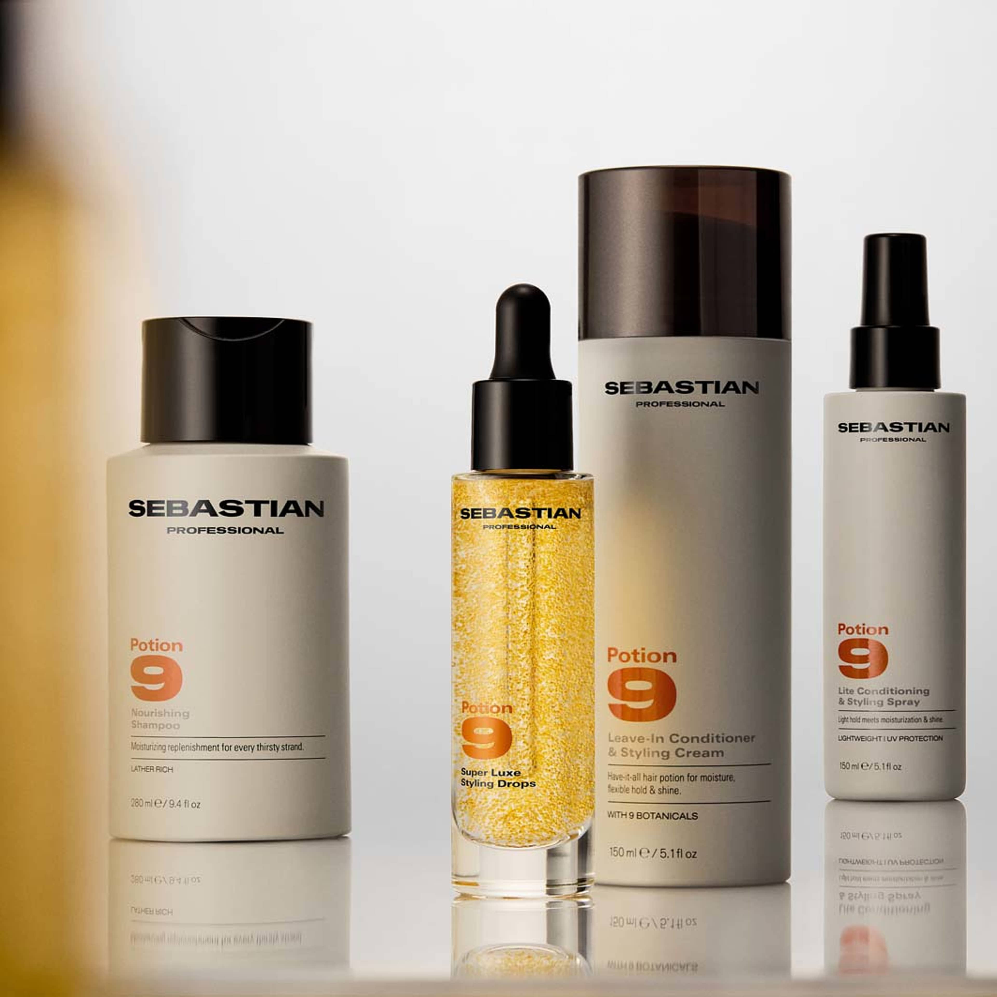 Potion 9 Super Luxe Styling Drops, från Sebastian Professional. Klicka för att öppna bilden i stort format