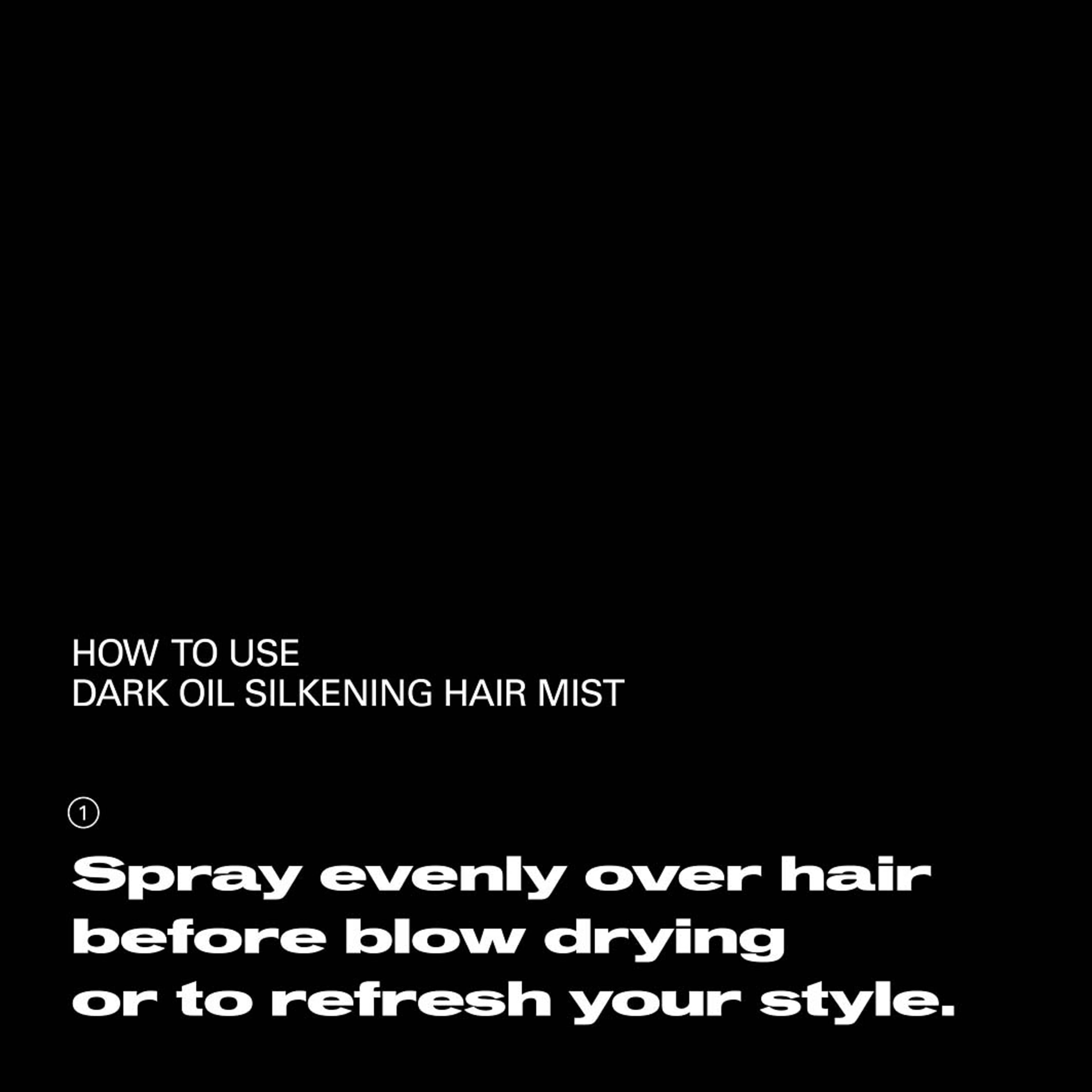 DarkOil Silkening Hair Mist, från Sebastian Professional. Klicka för att öppna bilden i stort format