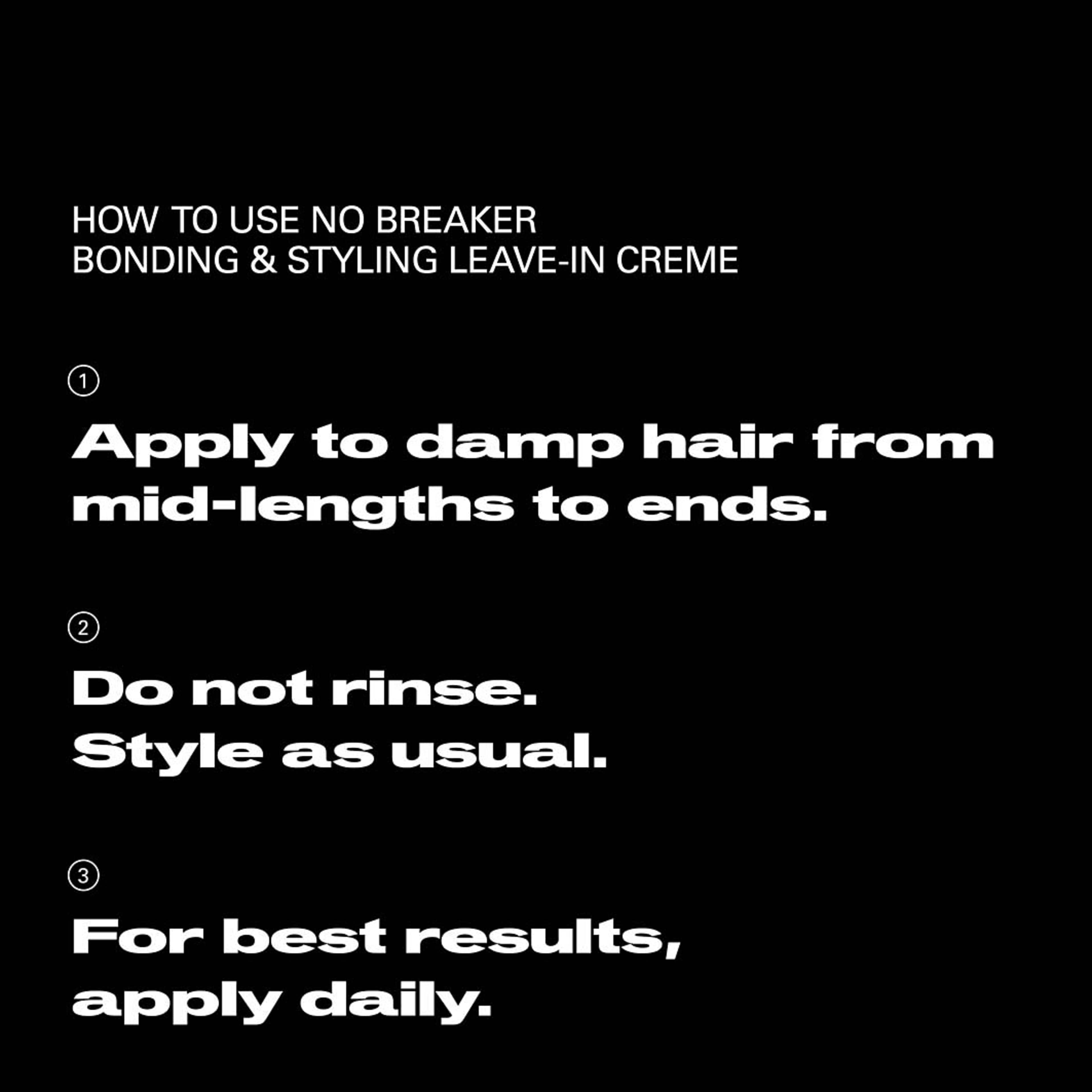 No.Breaker Bonding & Styling Leave In Creme, från Sebastian Professional. Klicka för att öppna bilden i stort format