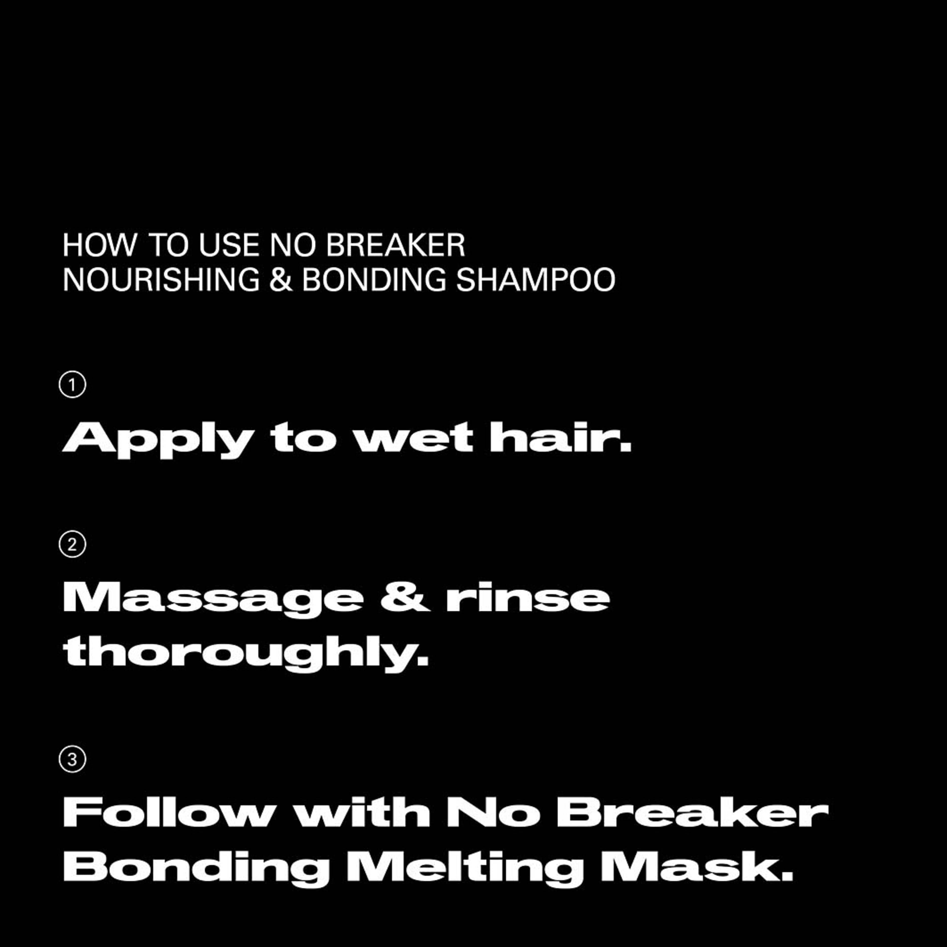 No.Breaker Nourishing & Bonding Shampoo, från Sebastian Professional. Klicka för att öppna bilden i stort format