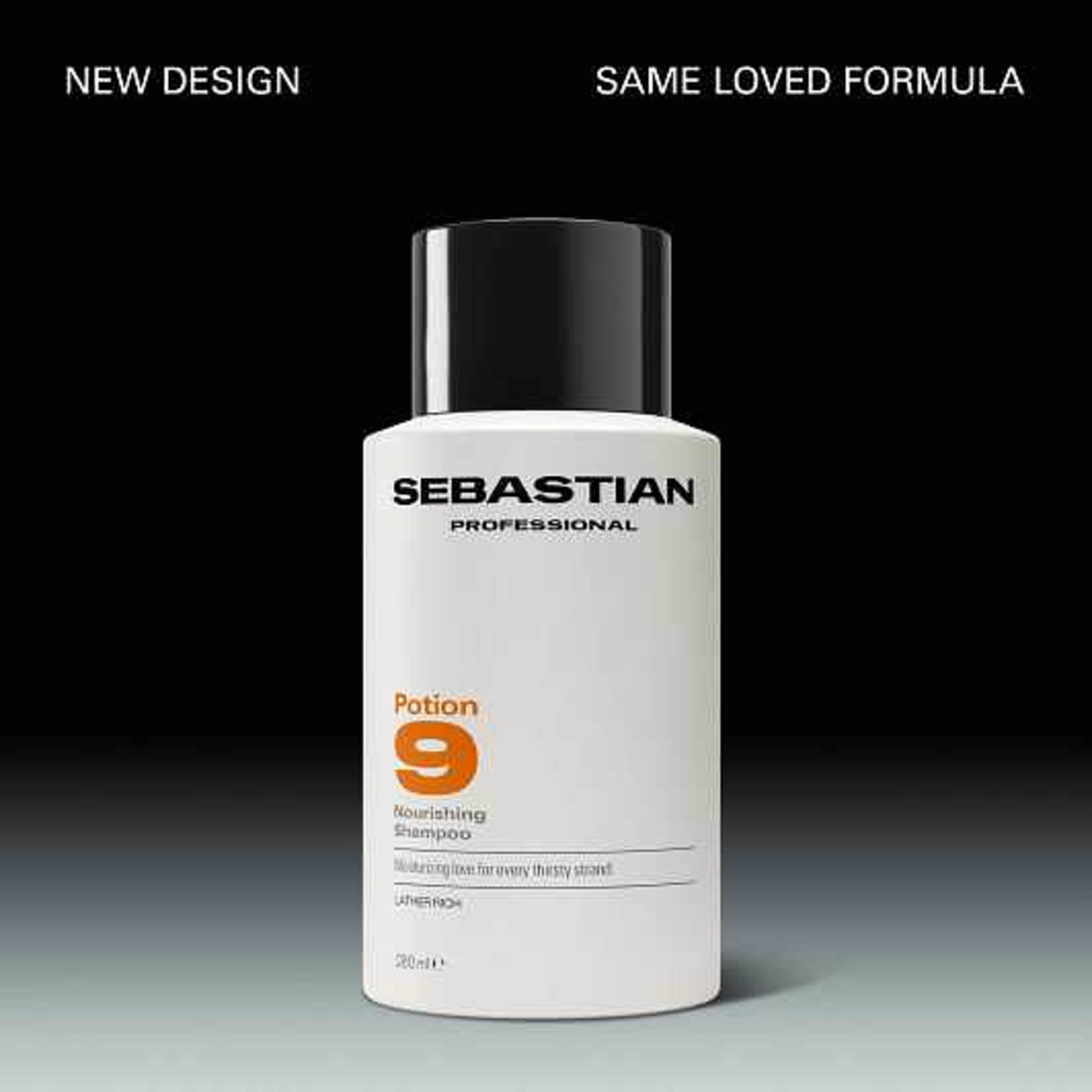 Potion 9 Nourishing Shampoo, från Sebastian Professional. Klicka för att öppna bilden i stort format