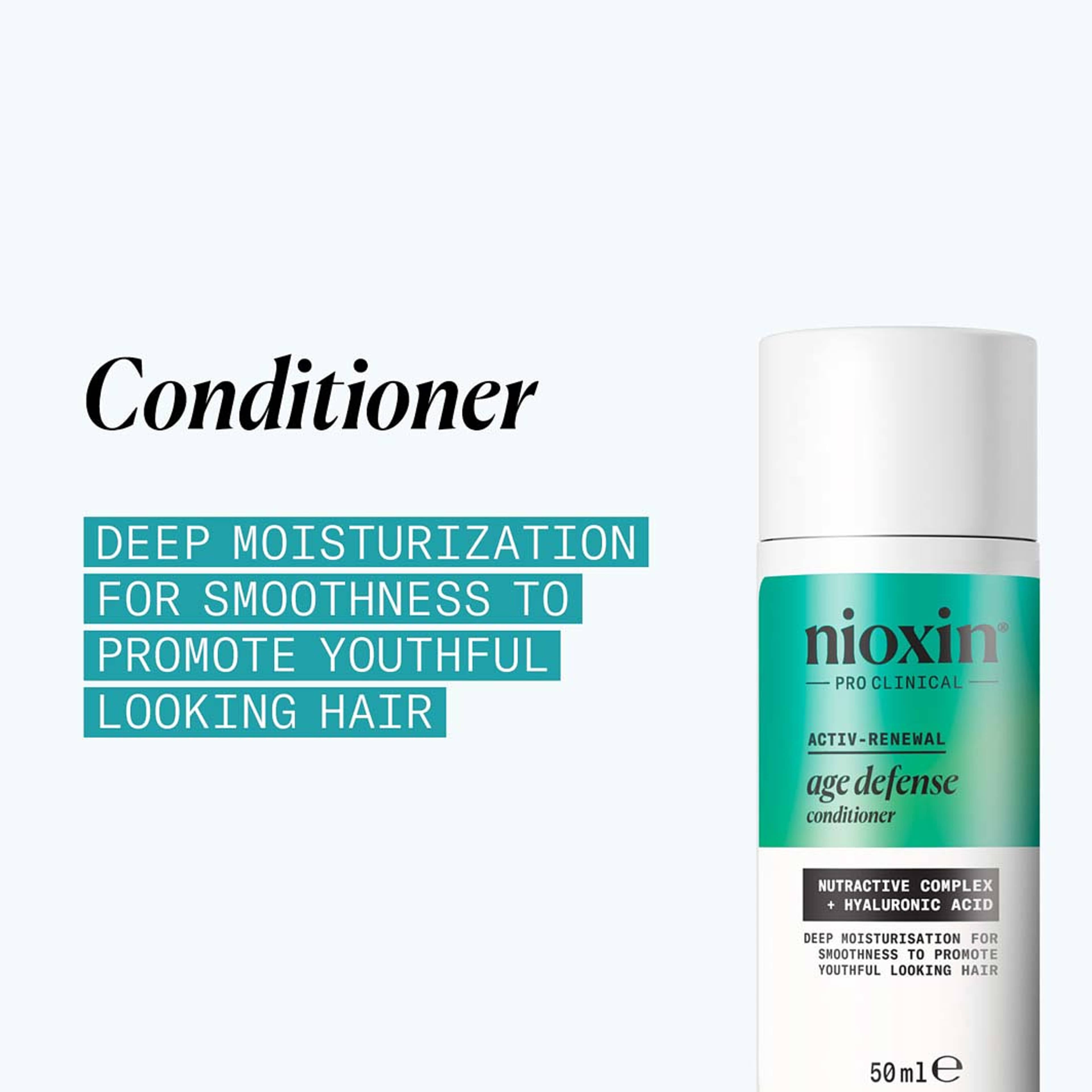 Age Defense Conditioner, från Nioxin. Klicka för att öppna bilden i stort format