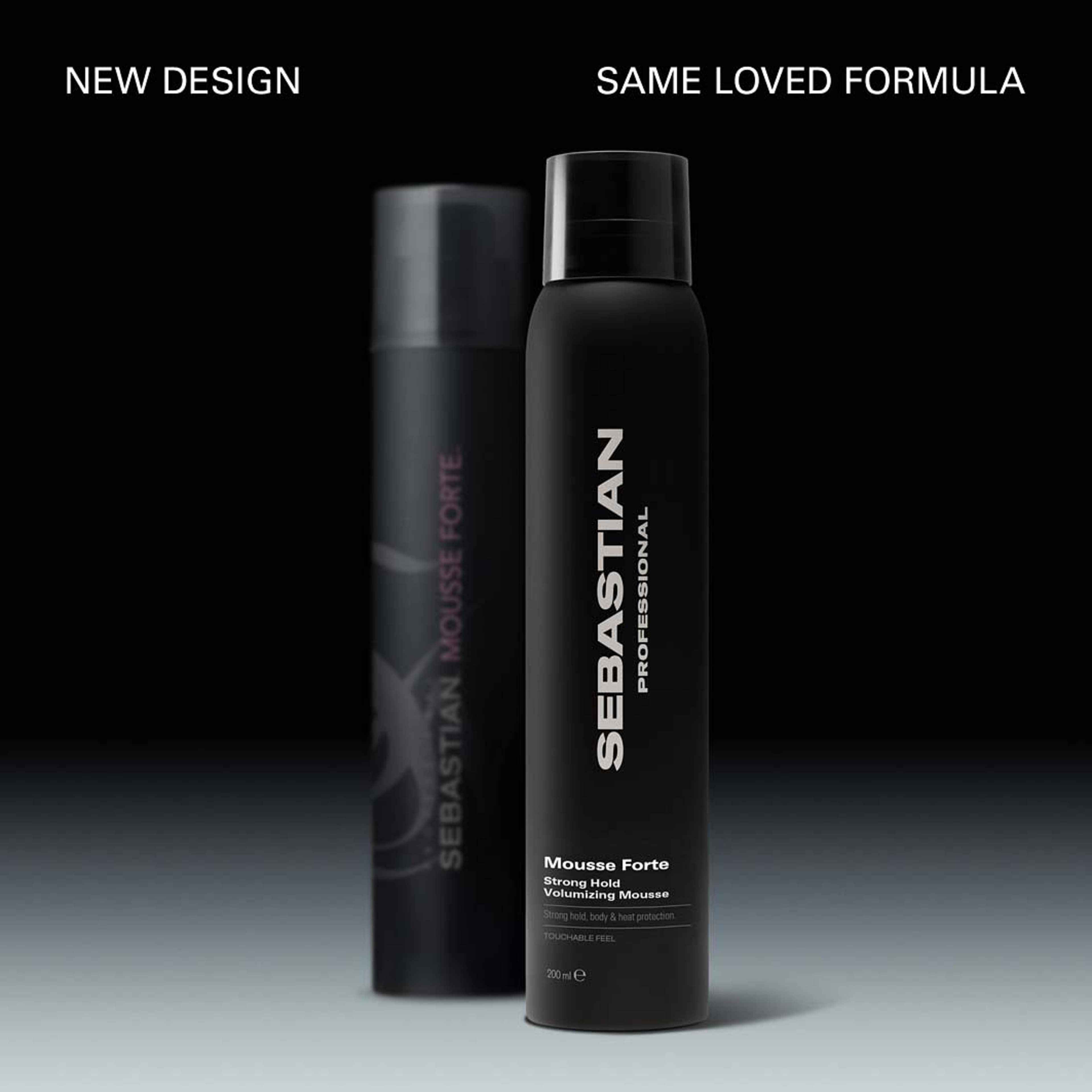 Mousse Forte Strong Hold Volumizing Mousse, från Sebastian Professional. Klicka för att öppna bilden i stort format