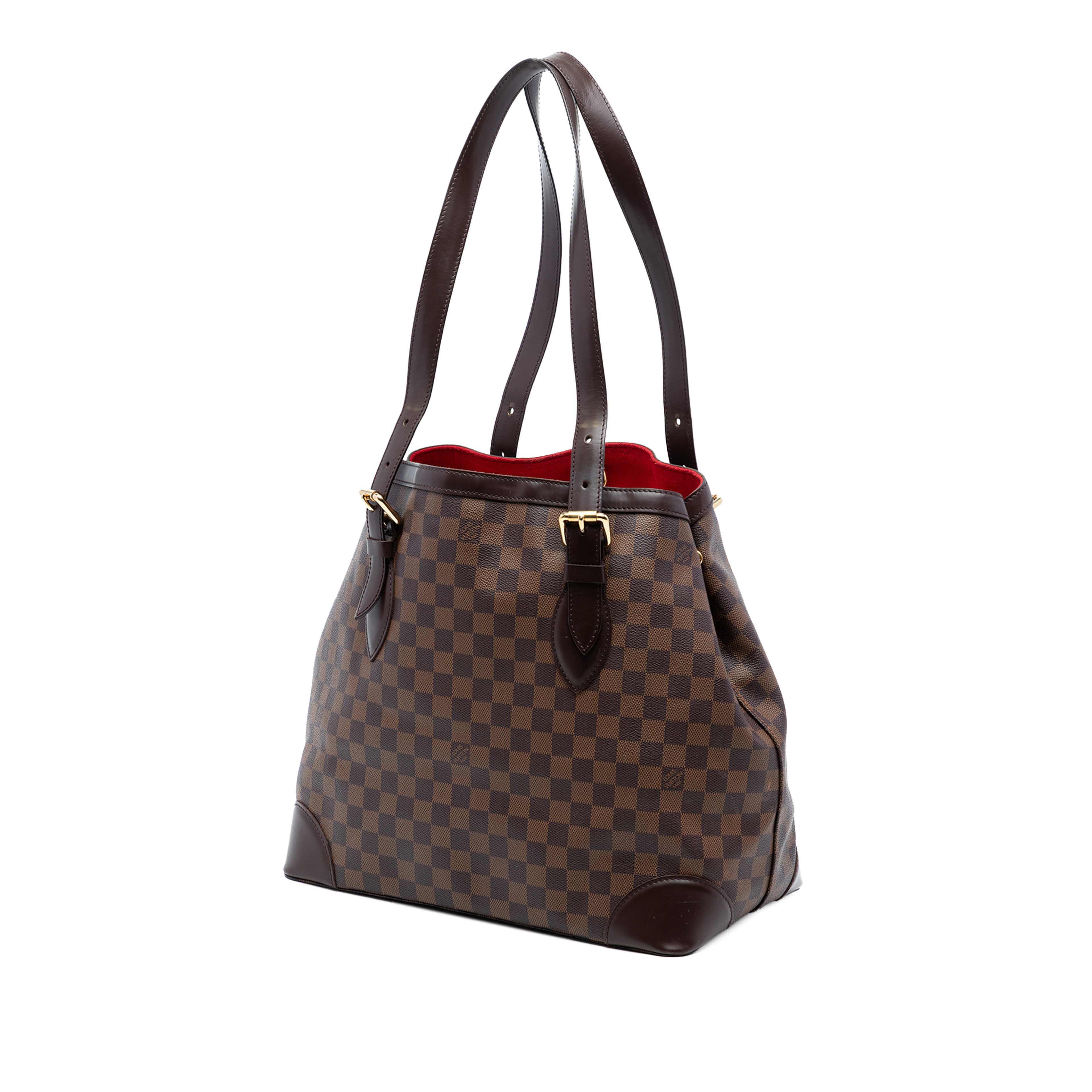 Louis Vuitton Damier Ebene Hampstead Gm, från Luxclusif, i färgen brown. Klicka för att öppna bilden i stort format