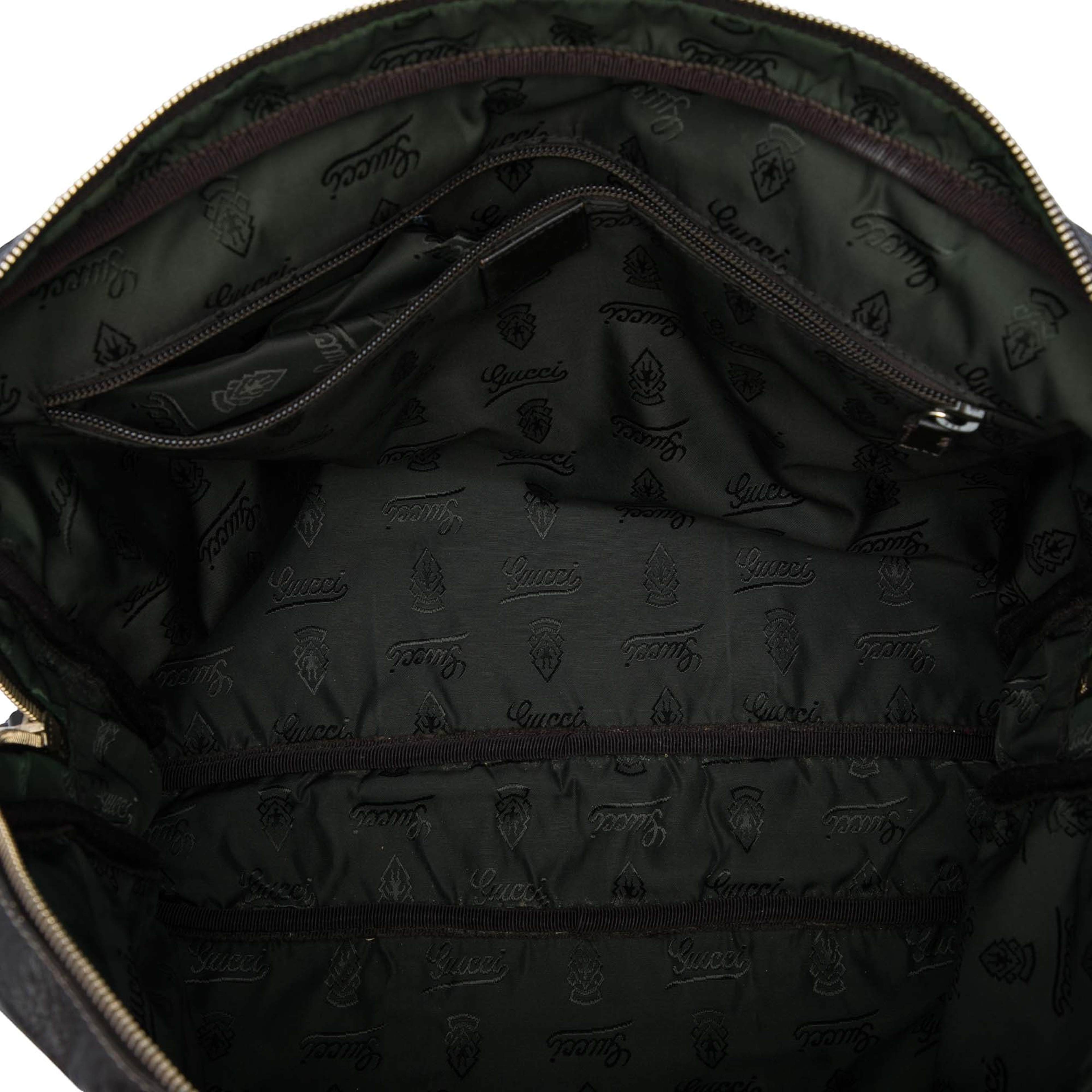 Gucci Guccissima Business Bag, från Luxclusif, i färgen brun. Klicka för att öppna bilden i stort format