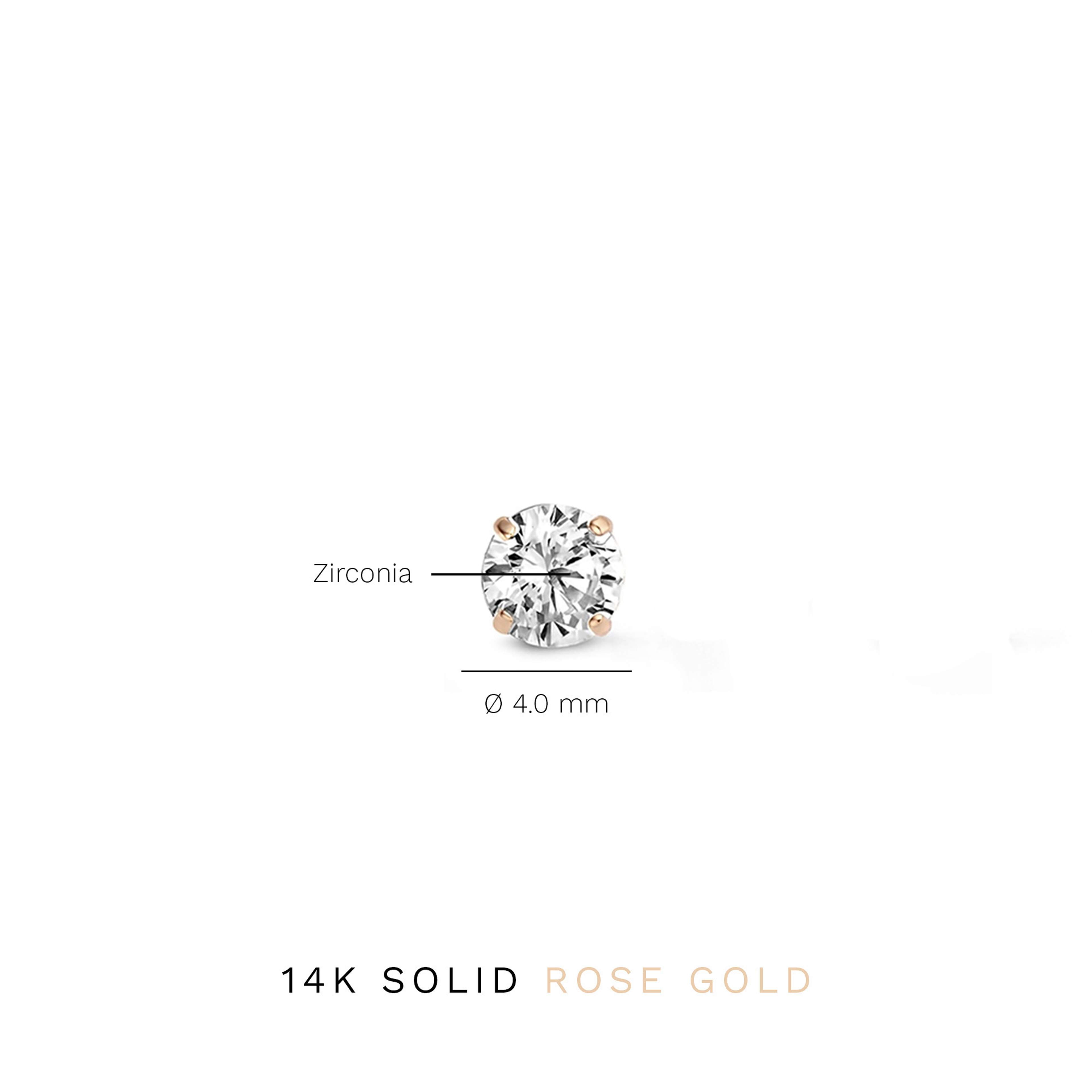 Isabel Bernard 14 Karat Rose Gold Ear Stud