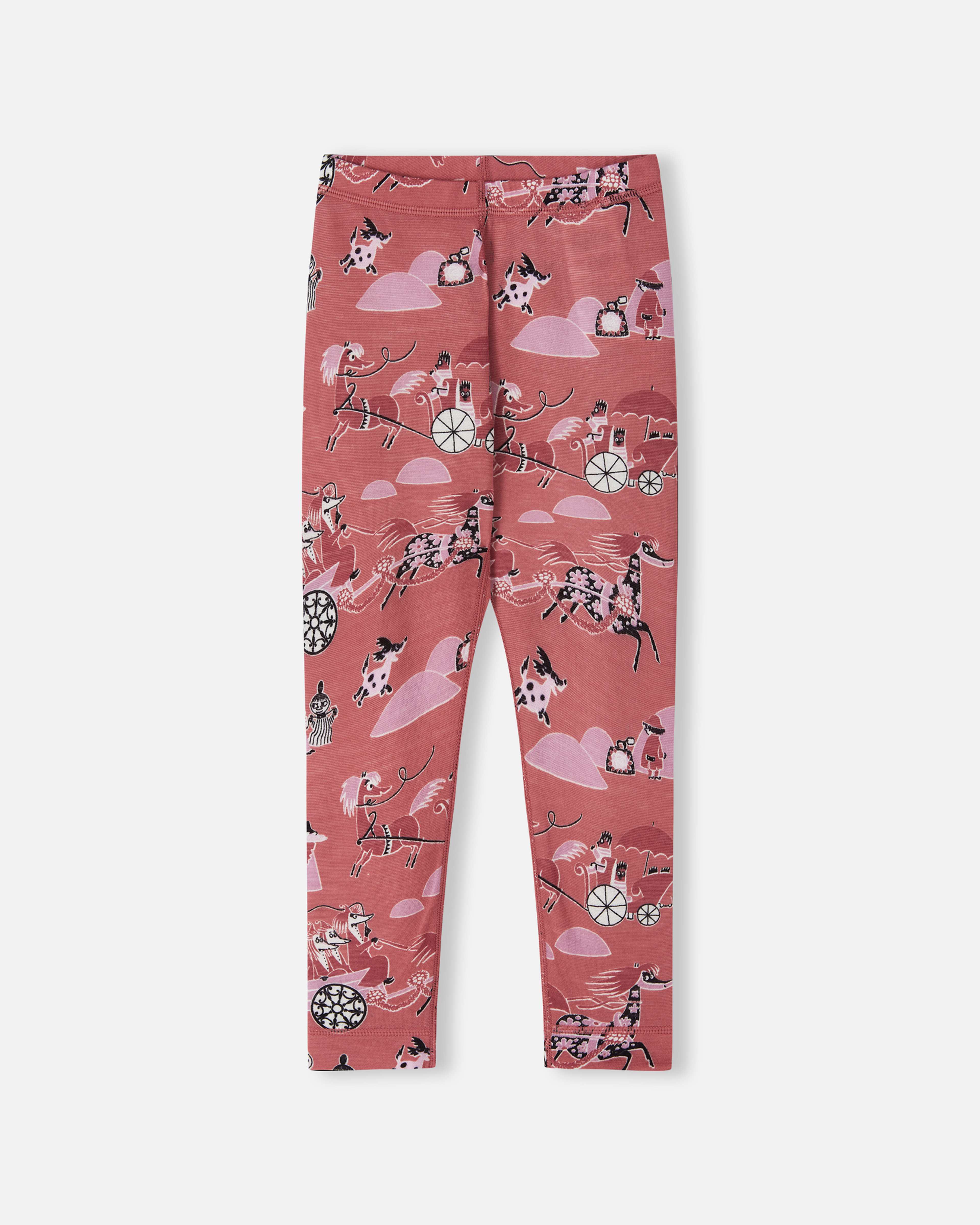 Ullunderkläder Moomin Trivsam, från Reima, i färgen rose blush. Klicka för att öppna bilden i stort format