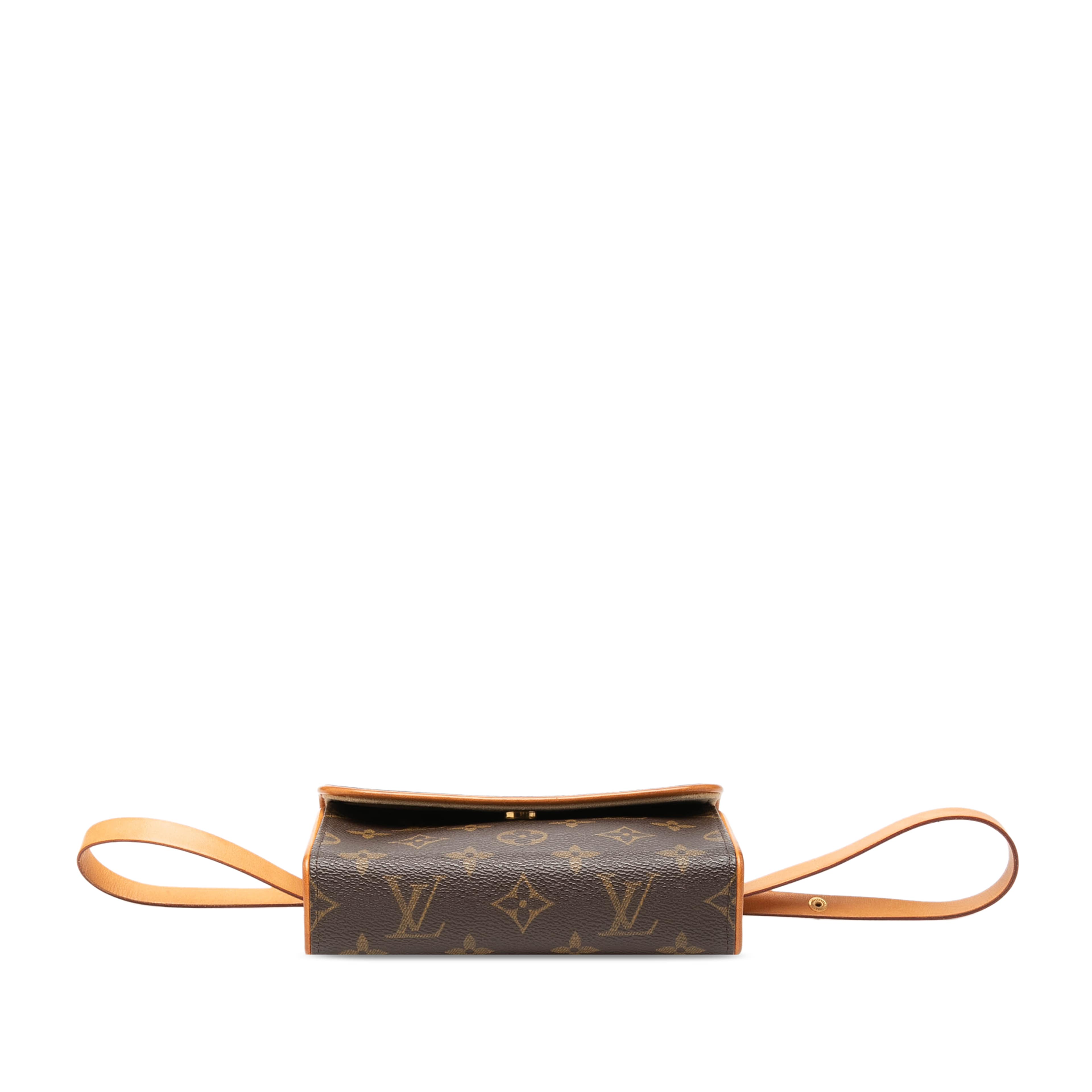Louis Vuitton Monogram Pochette Florentine, från Luxclusif, i färgen brun. Klicka för att öppna bilden i stort format