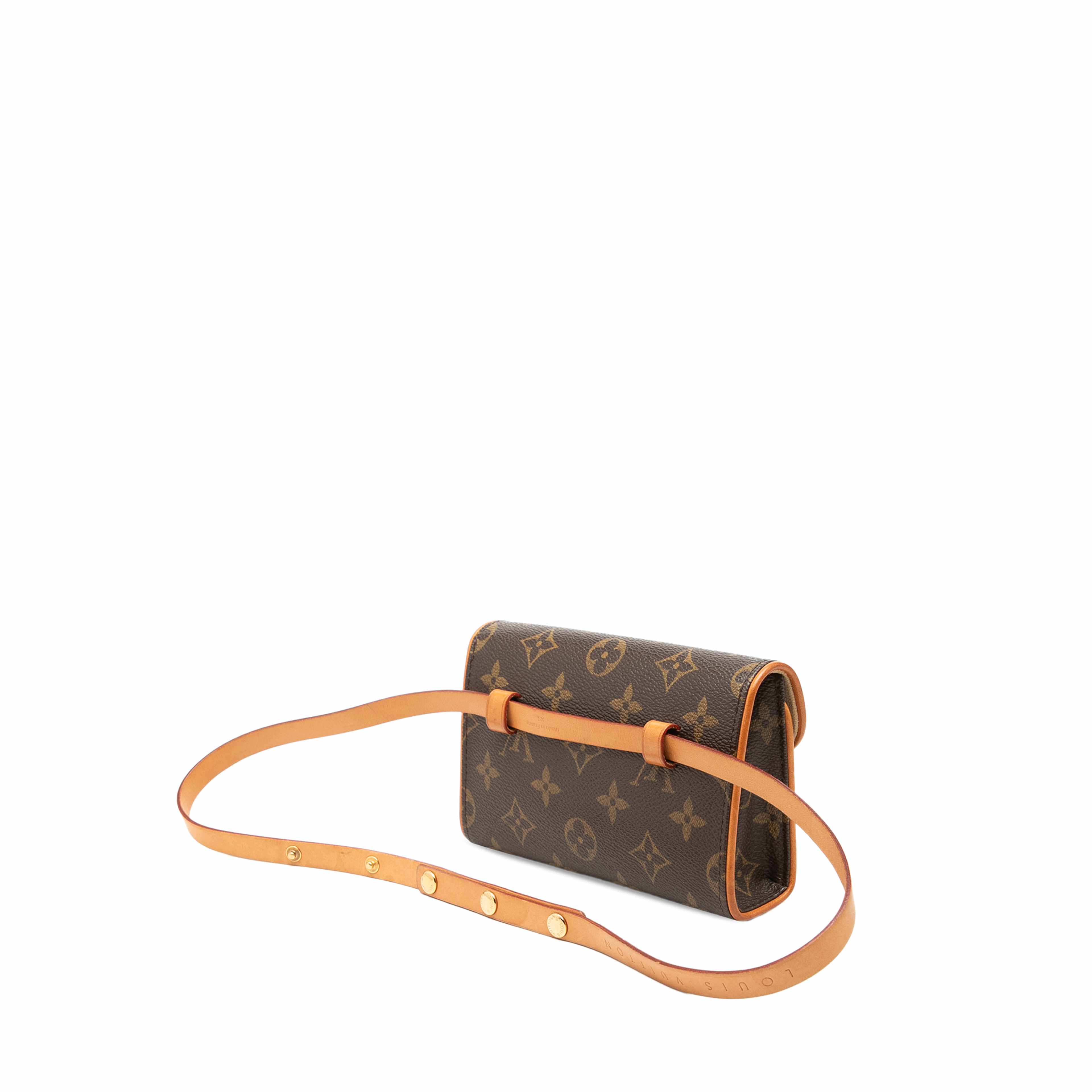 Louis Vuitton Monogram Pochette Florentine, från Luxclusif, i färgen brown. Klicka för att öppna bilden i stort format