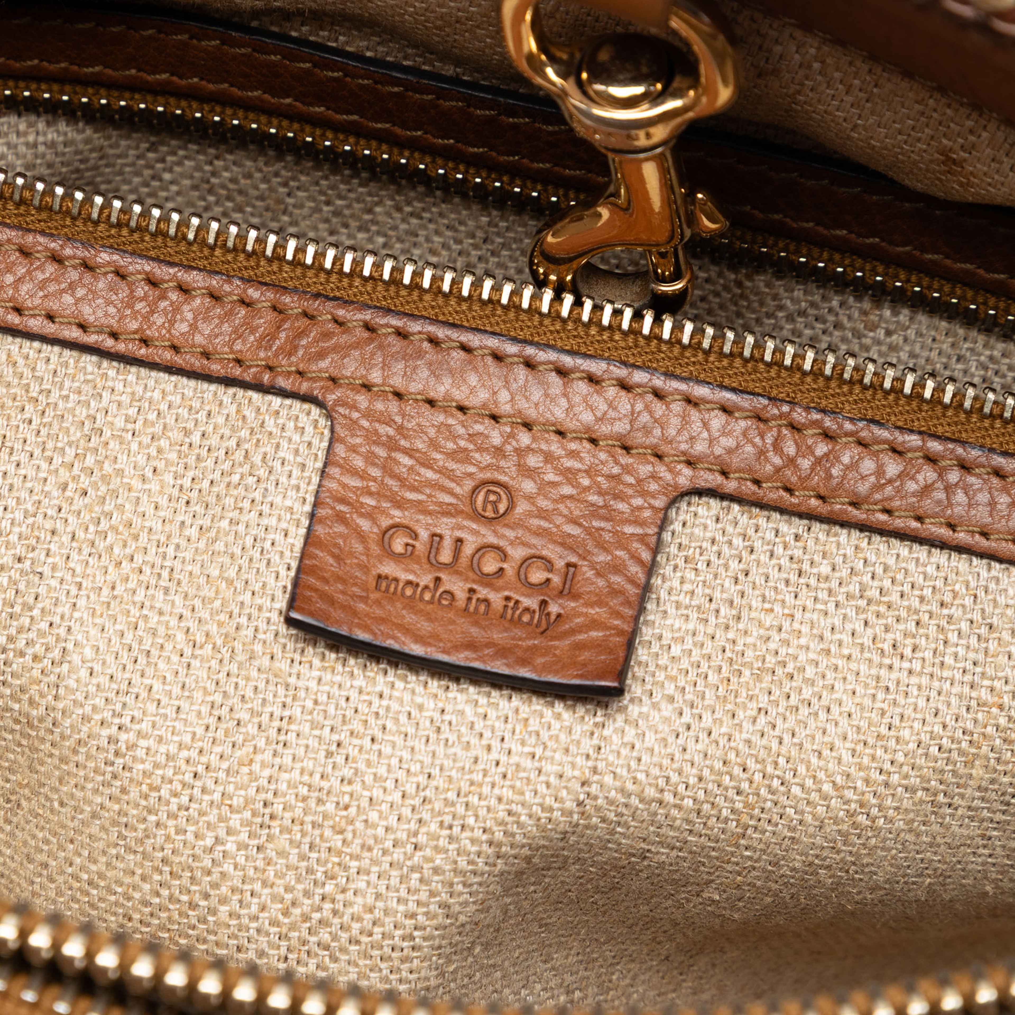 Gucci Gg Canvas Marrakech Tote, från Luxclusif, i färgen beige. Klicka för att öppna bilden i stort format