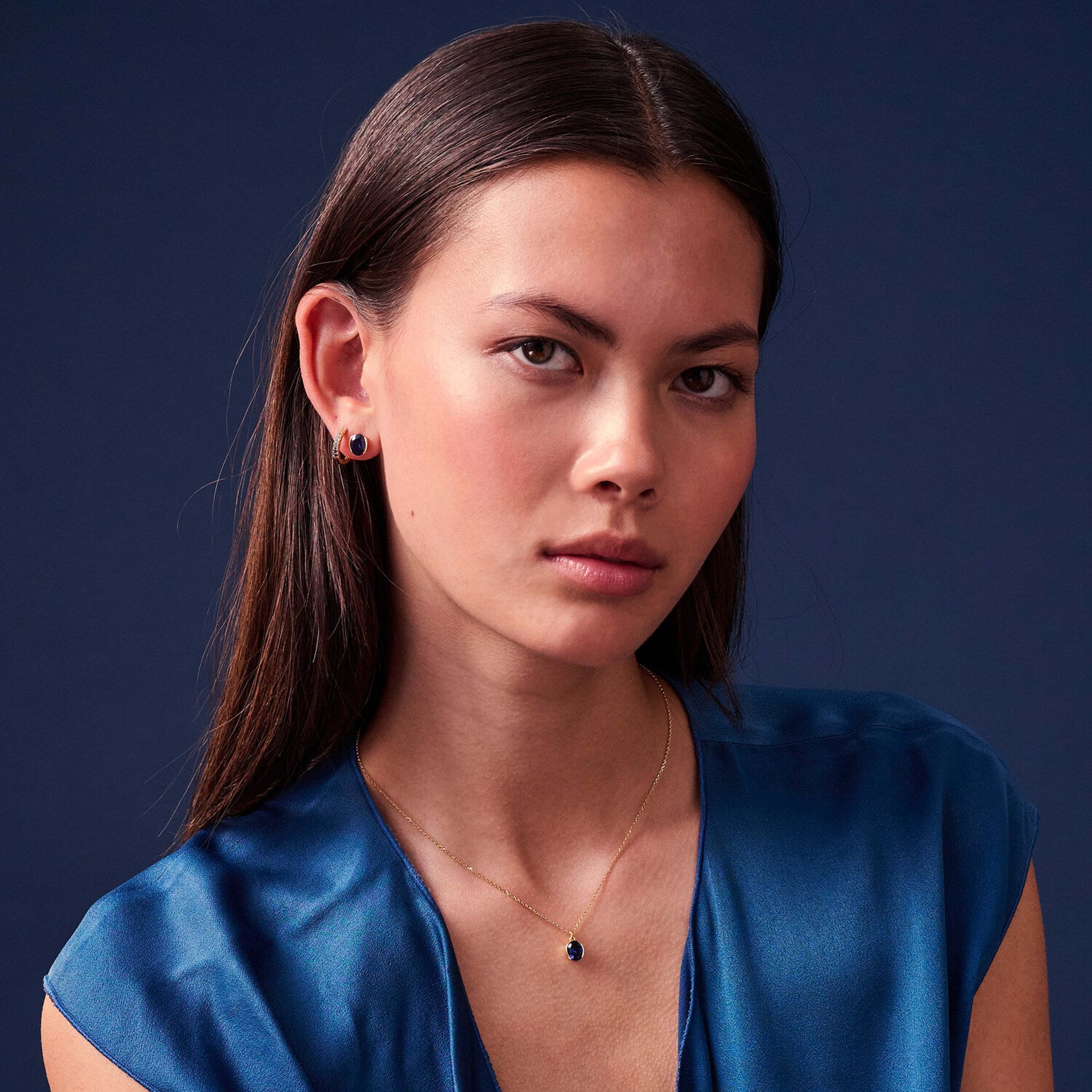 Örhänge Ellera Medio, från Sif Jakobs Jewellery, i färgen green. Klicka för att öppna bilden i stort format