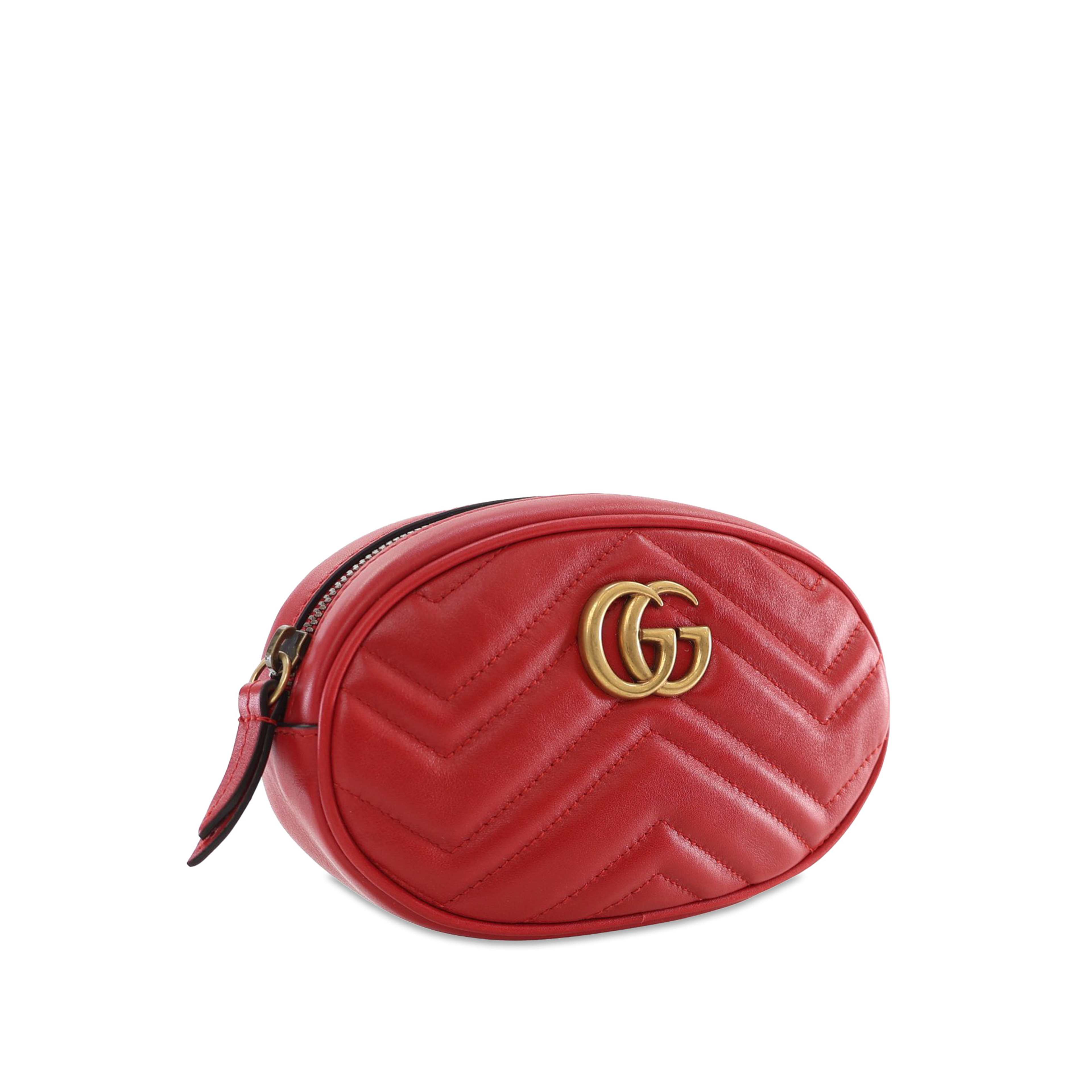 Gucci Gg Marmont Matelasse Belt Bag