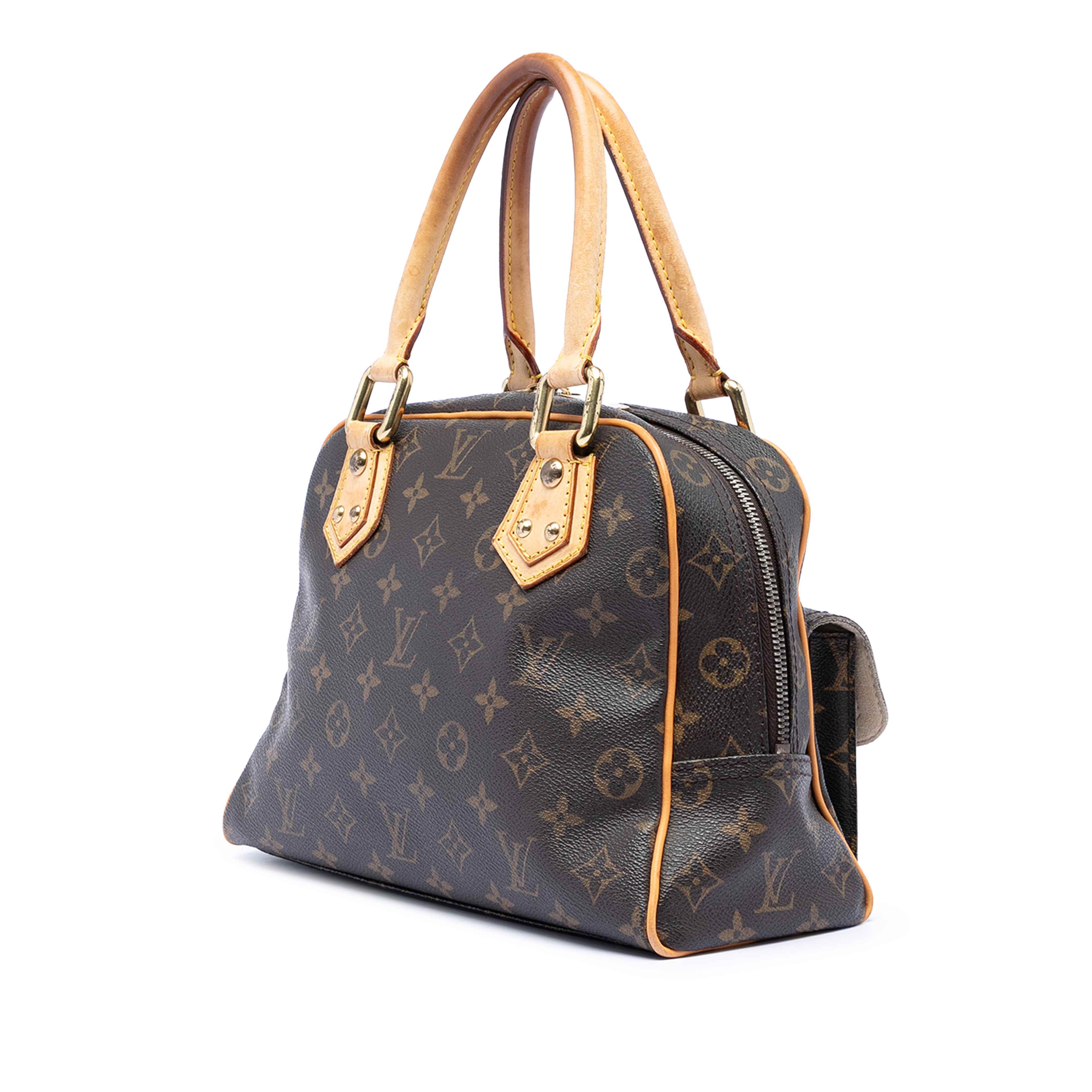 Louis Vuitton Monogram Manhattan Pm, från Luxclusif, i färgen brown. Klicka för att öppna bilden i stort format