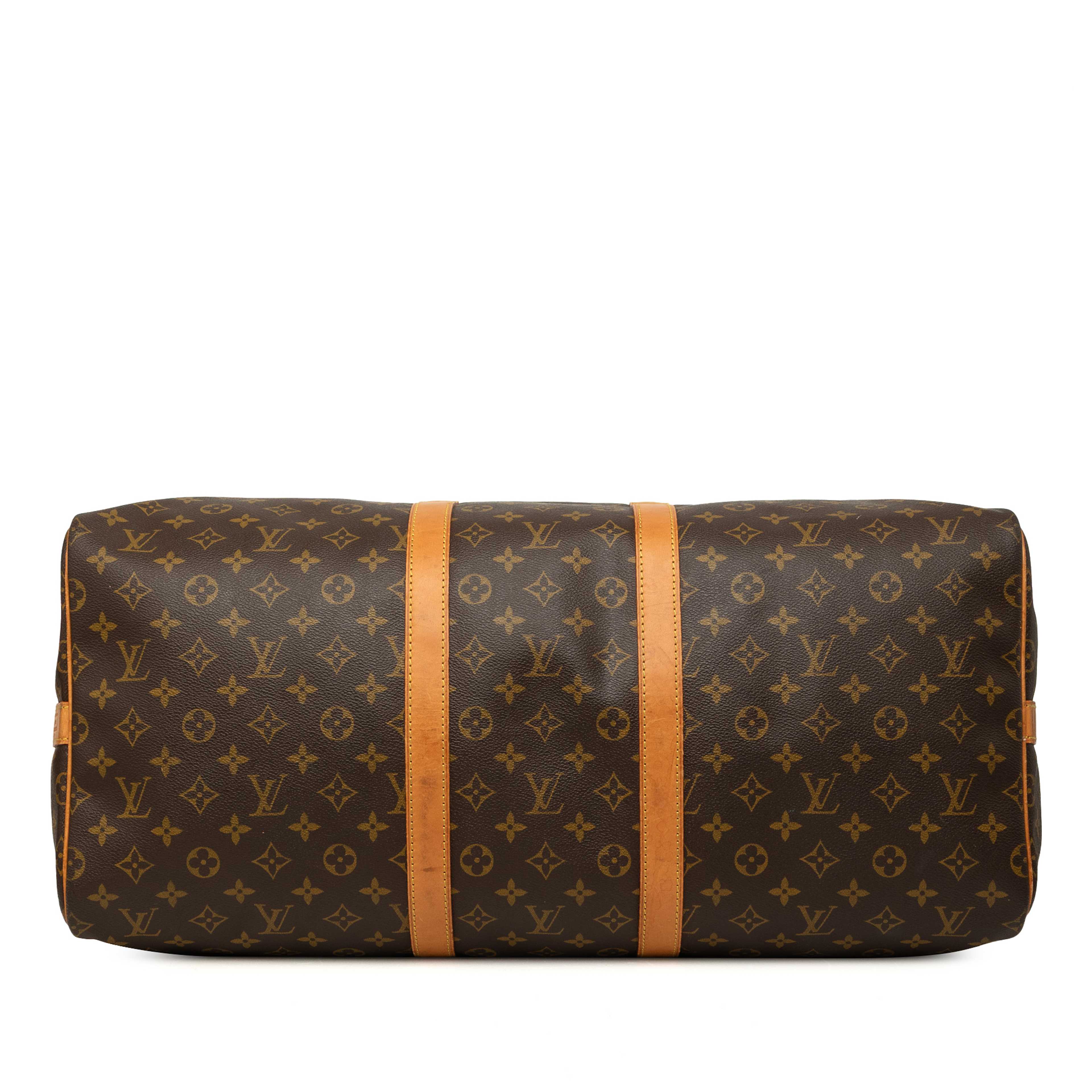 Louis Vuitton Monogram Keepall Bandouliere 55, från Luxclusif, i färgen brun. Klicka för att öppna bilden i stort format