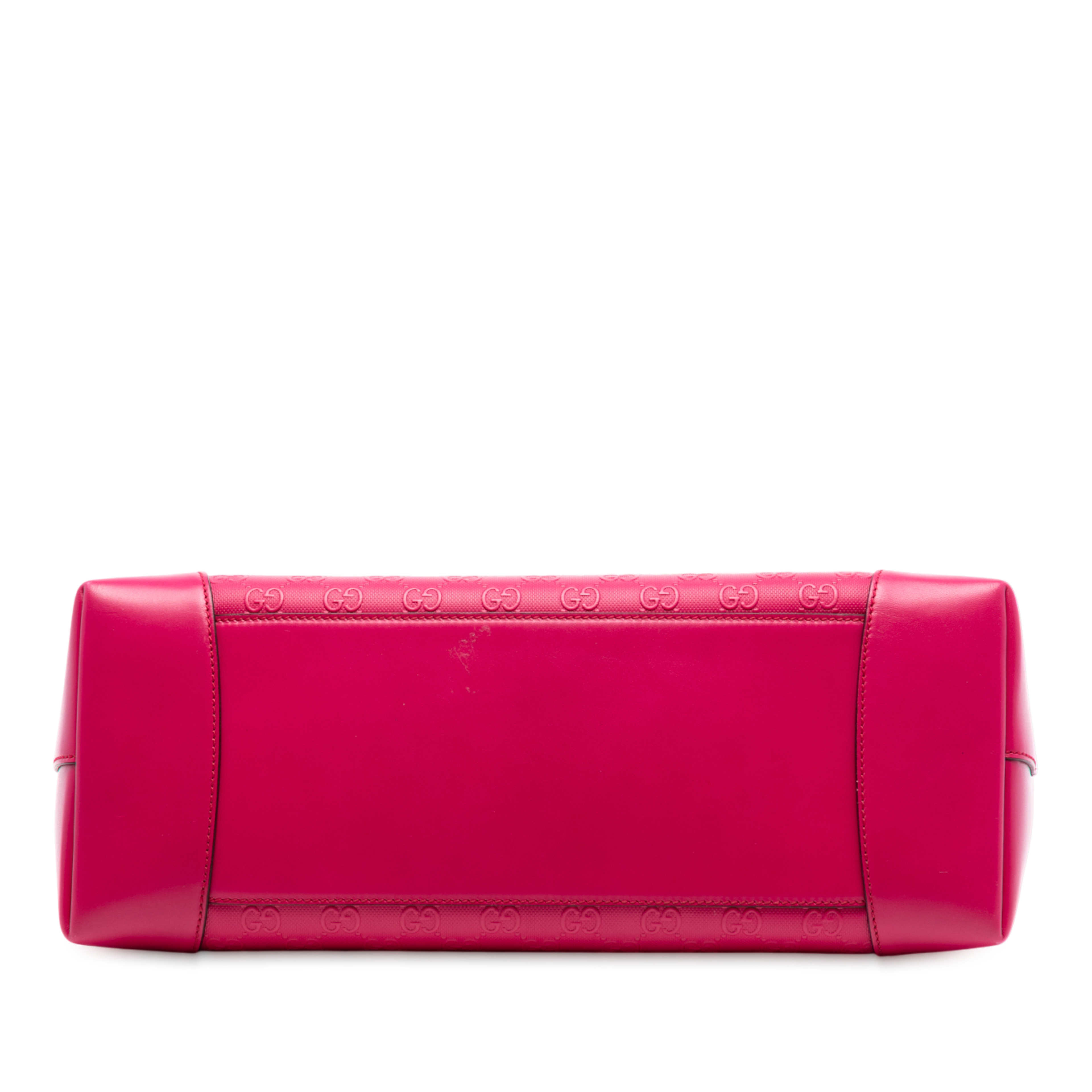 Gucci Guccissima Bright Hilary Lux Tote, från Luxclusif, i färgen hot pink. Klicka för att öppna bilden i stort format