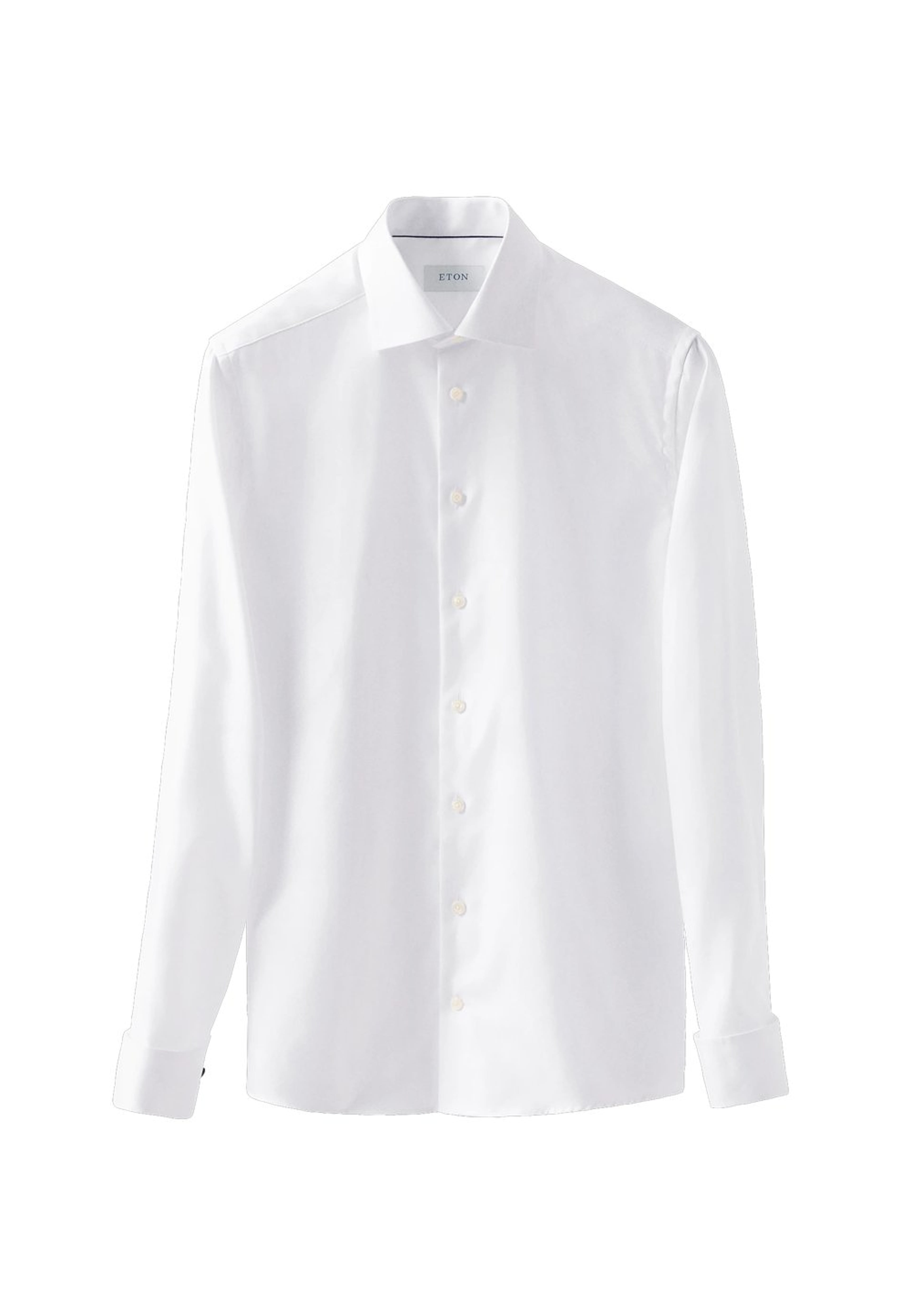 Skjorta I Texturerad Twill Med Dubbel Manschett Contemporary Fit