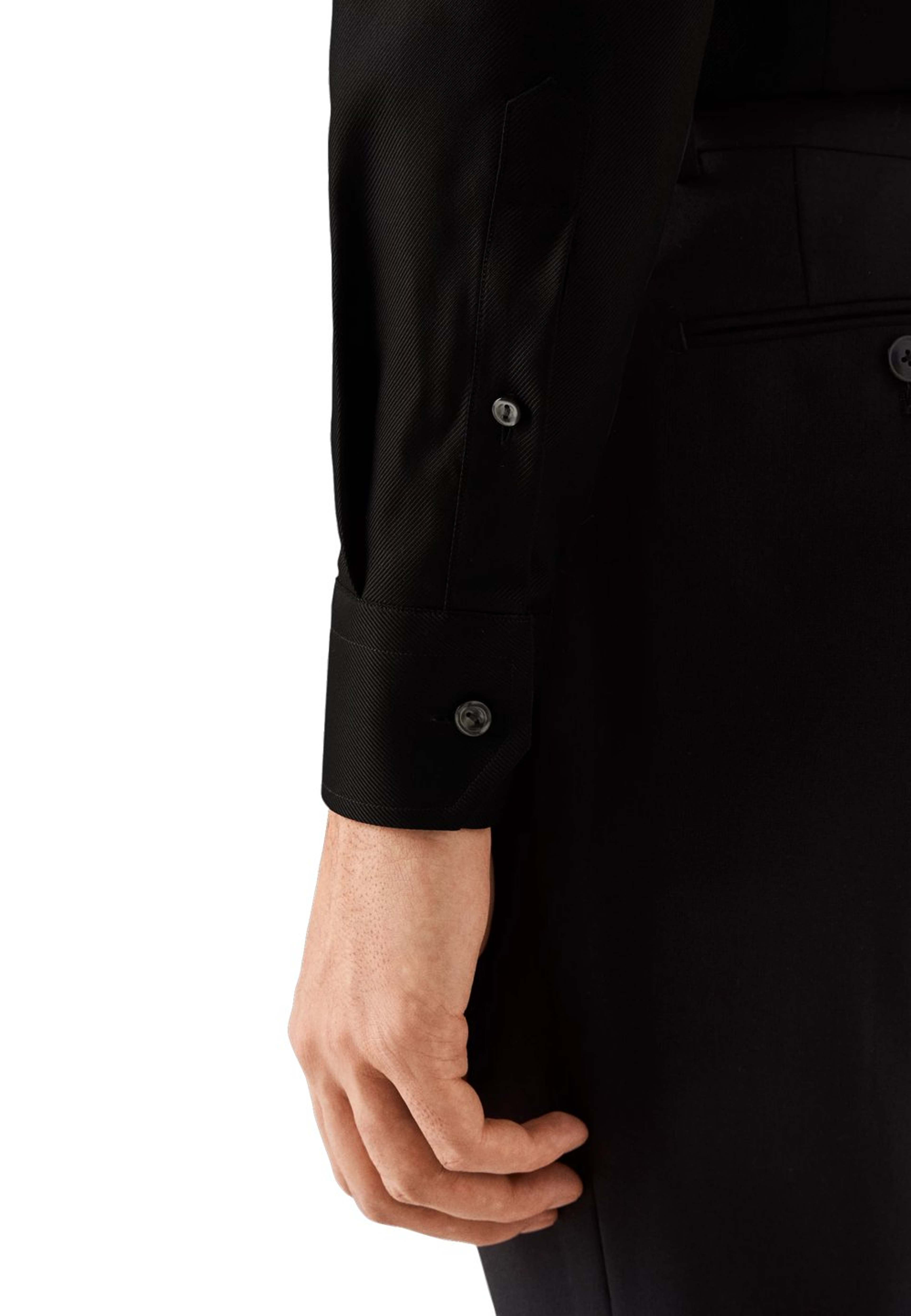Skjorta I Texturerad Twill Slim Fit