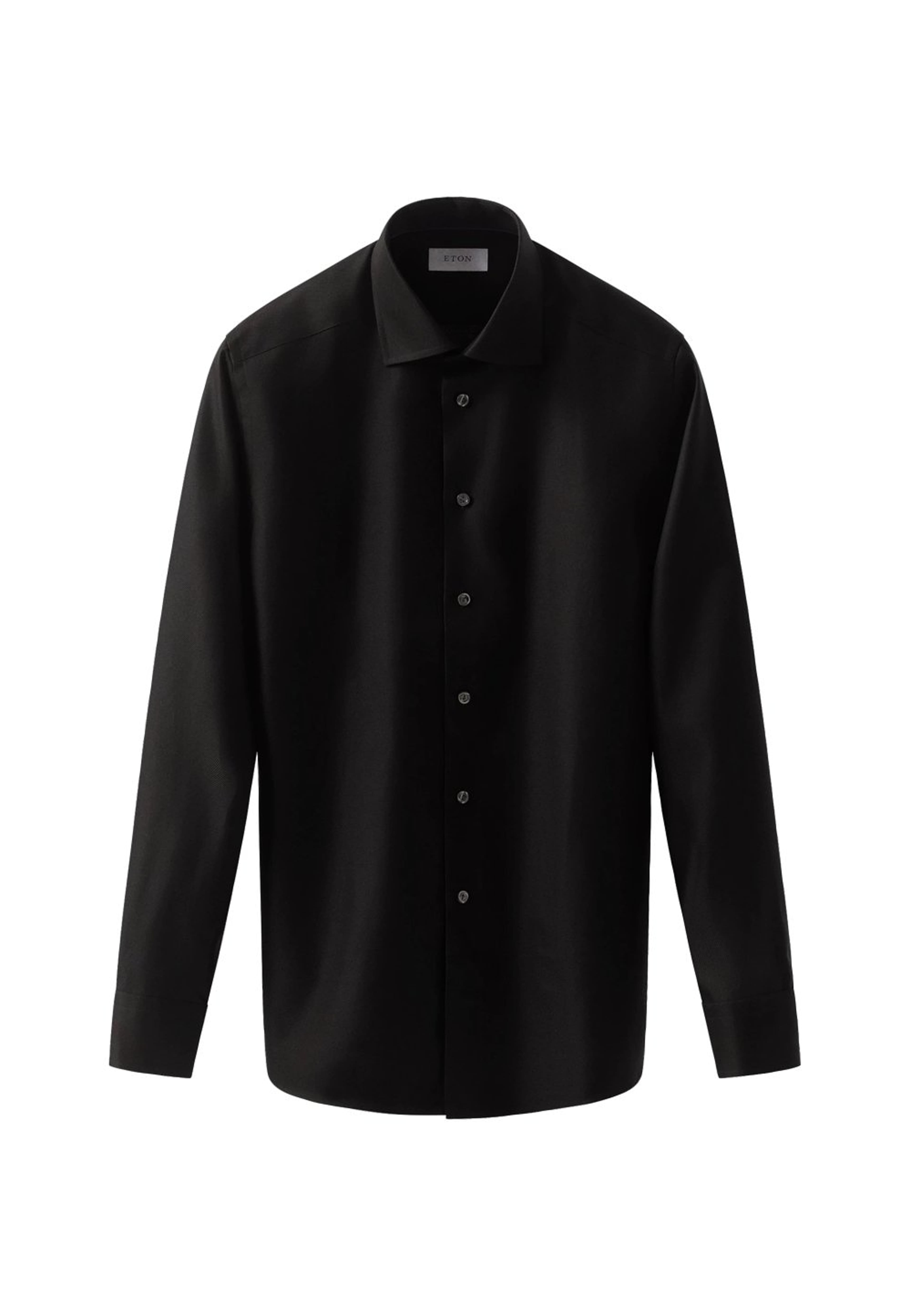 Skjorta I Texturerad Twill Slim Fit
