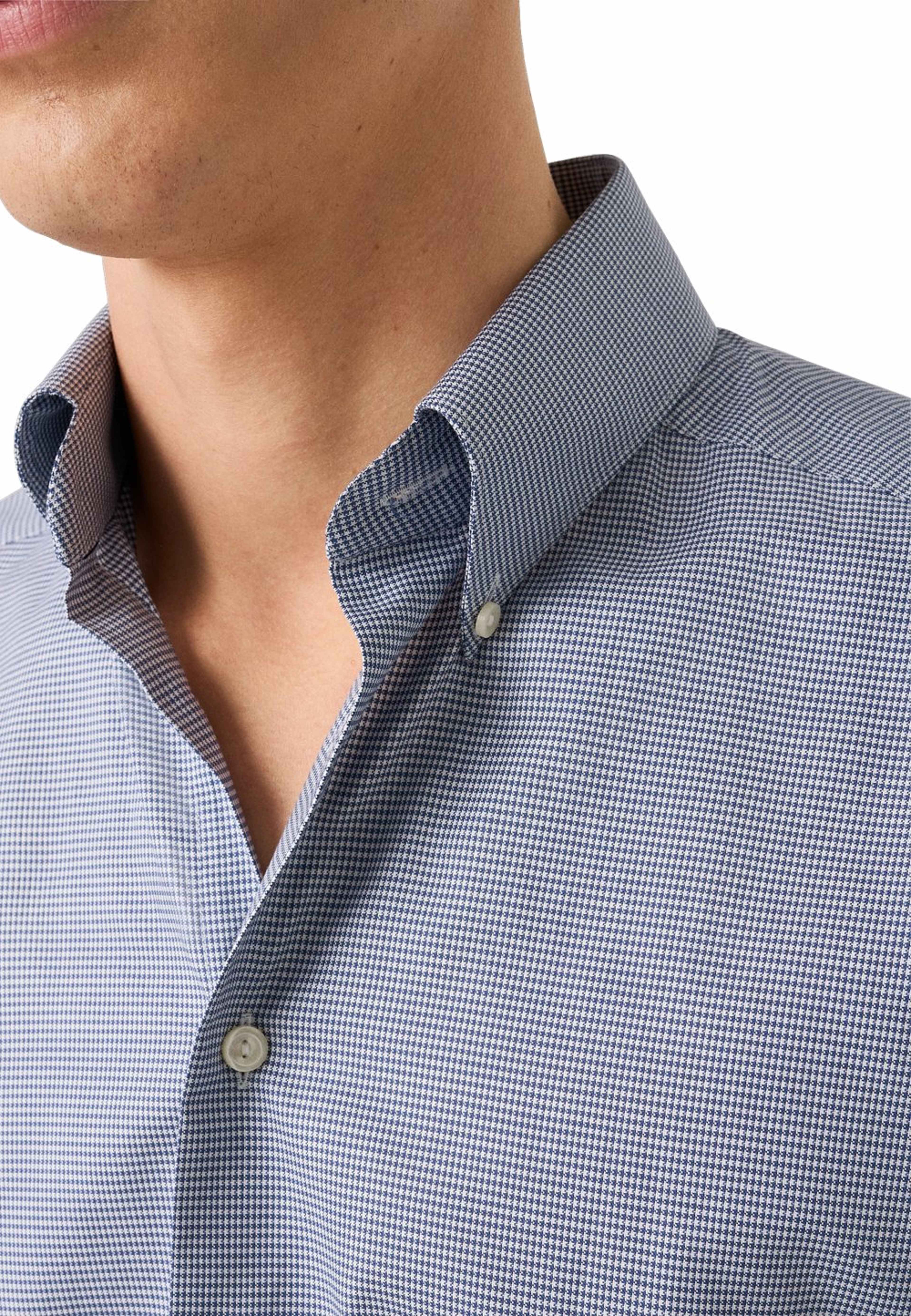 Rutig Skjorta I Signature Oxford Contemporary Fit