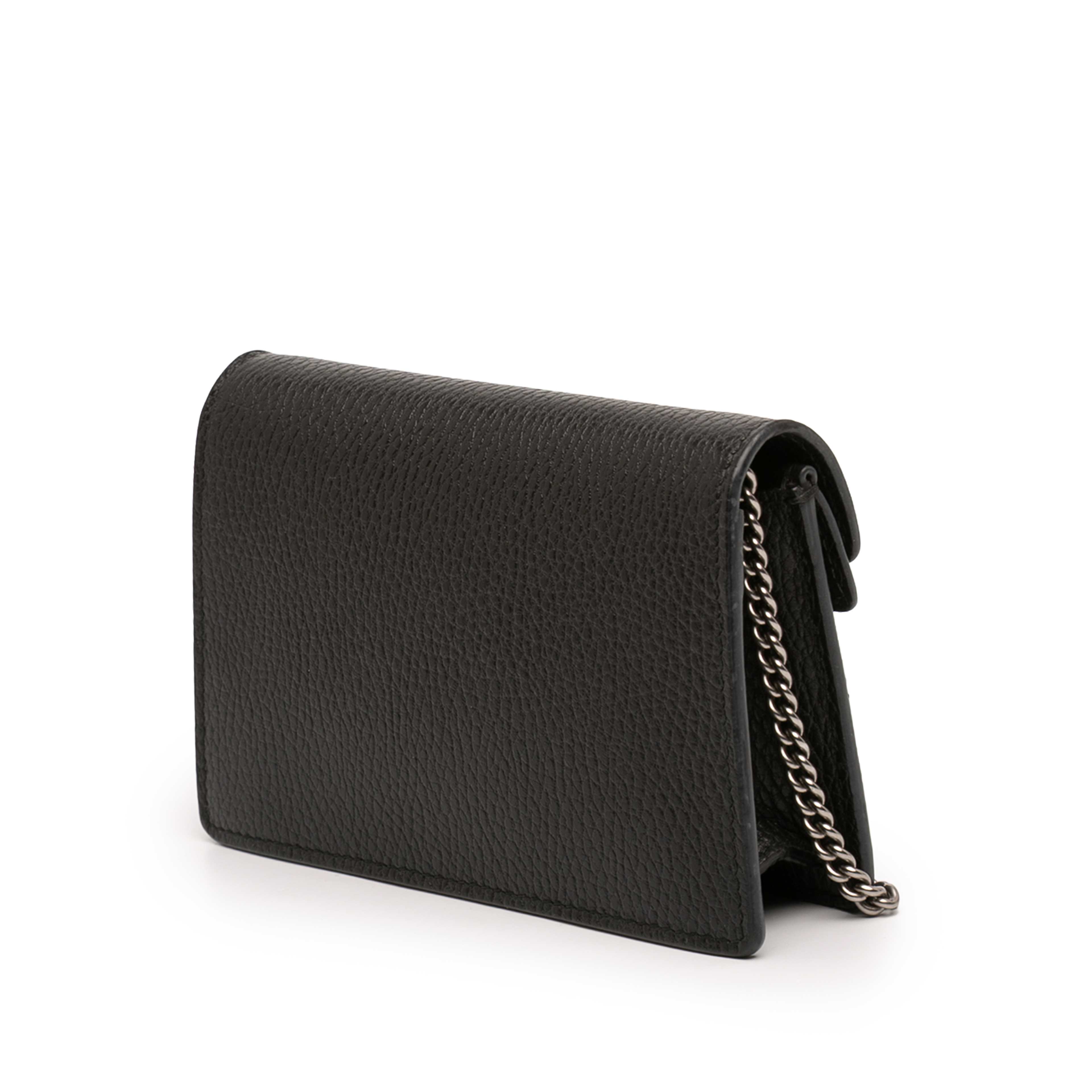 Gucci Mini Calfskin Dionysus Crossbody, från Luxclusif, i färgen svart. Klicka för att öppna bilden i stort format
