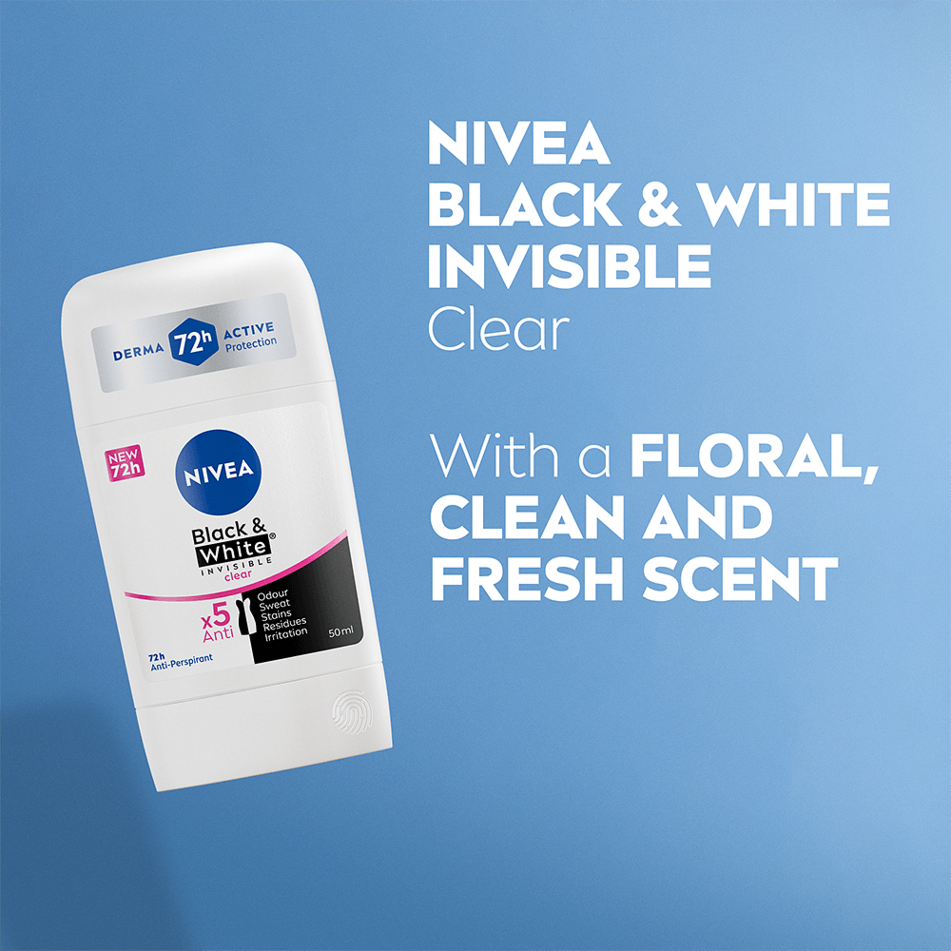 NIVEA Black & White Stick Female 50ml
