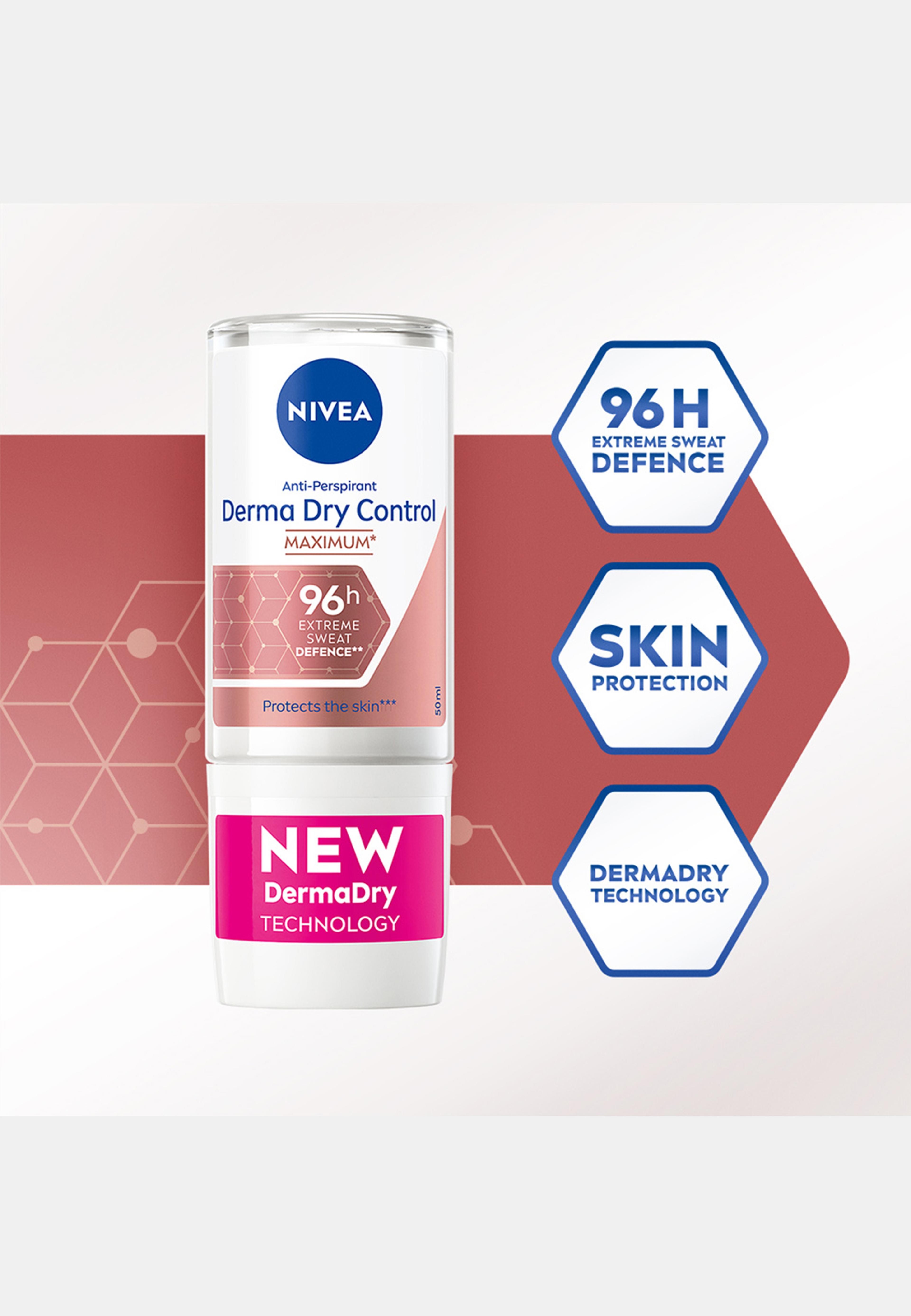 Antiperspirant Deo Derma Dry Maximum Protection Roll-on 50 ml NIVEA