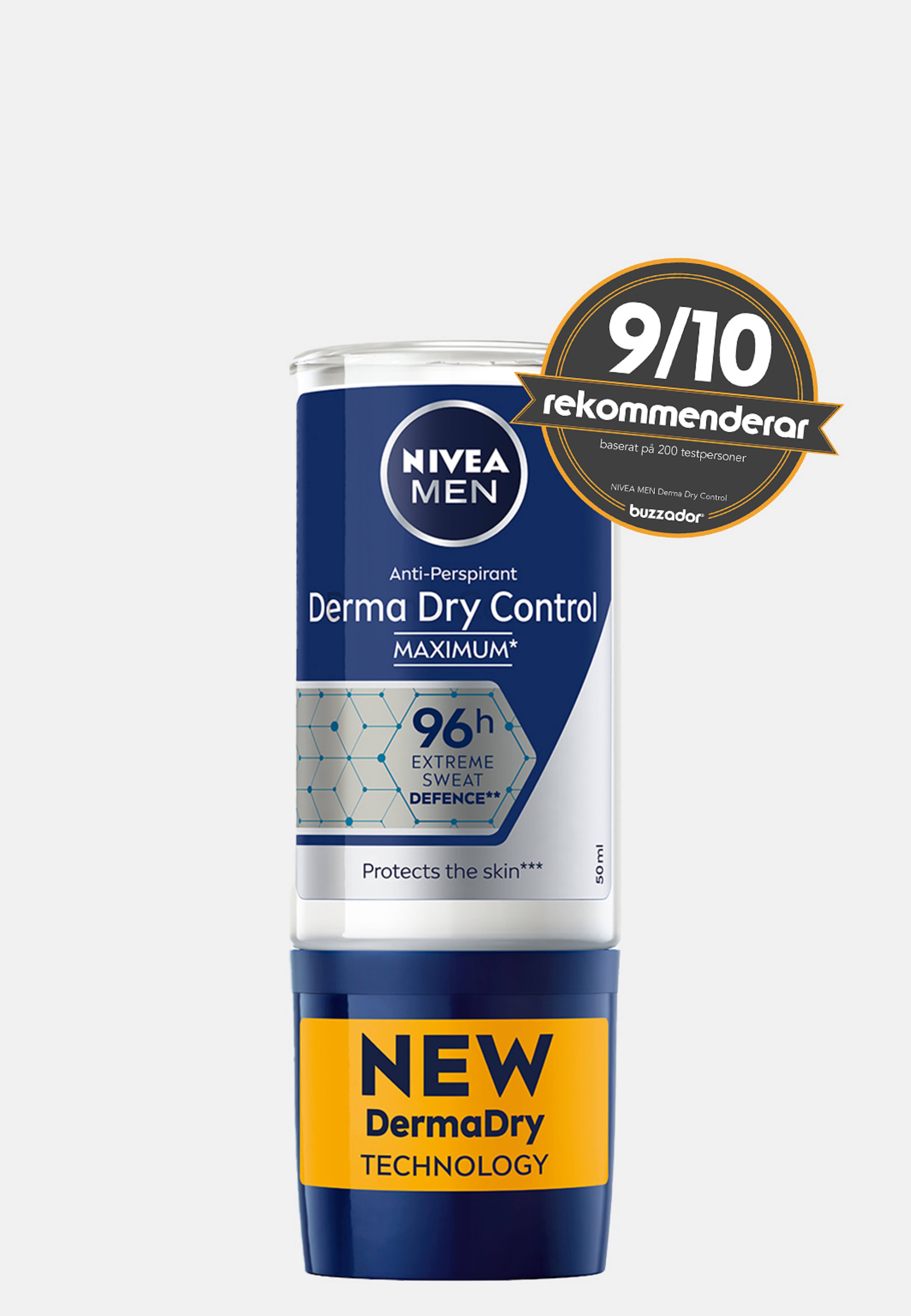 Antiperspirant Deo Derma Dry Control Male Roll-on 50 ml NIVEA MEN