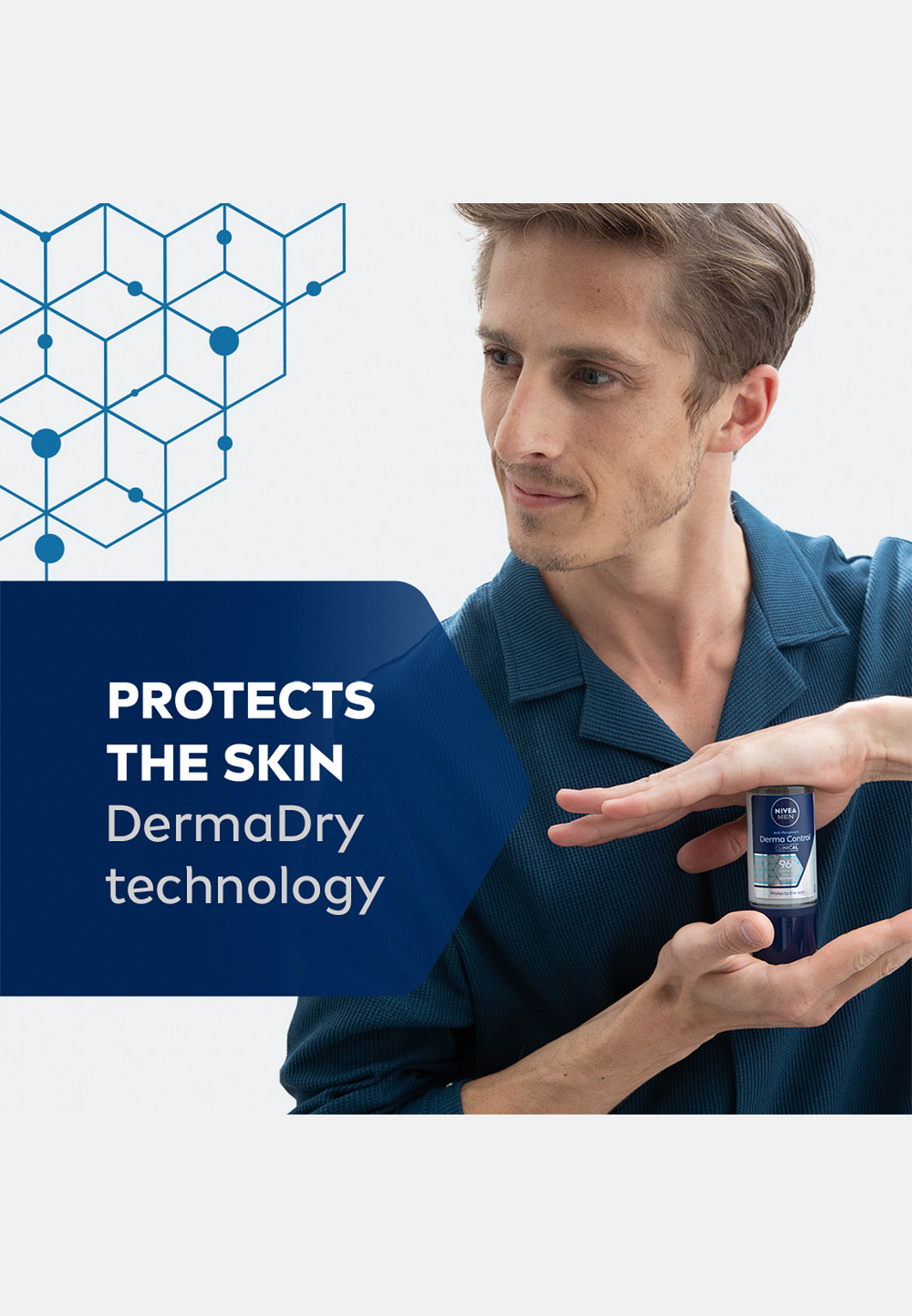 Antiperspirant Deo Derma Dry Control Male Roll-on 50 ml NIVEA MEN
