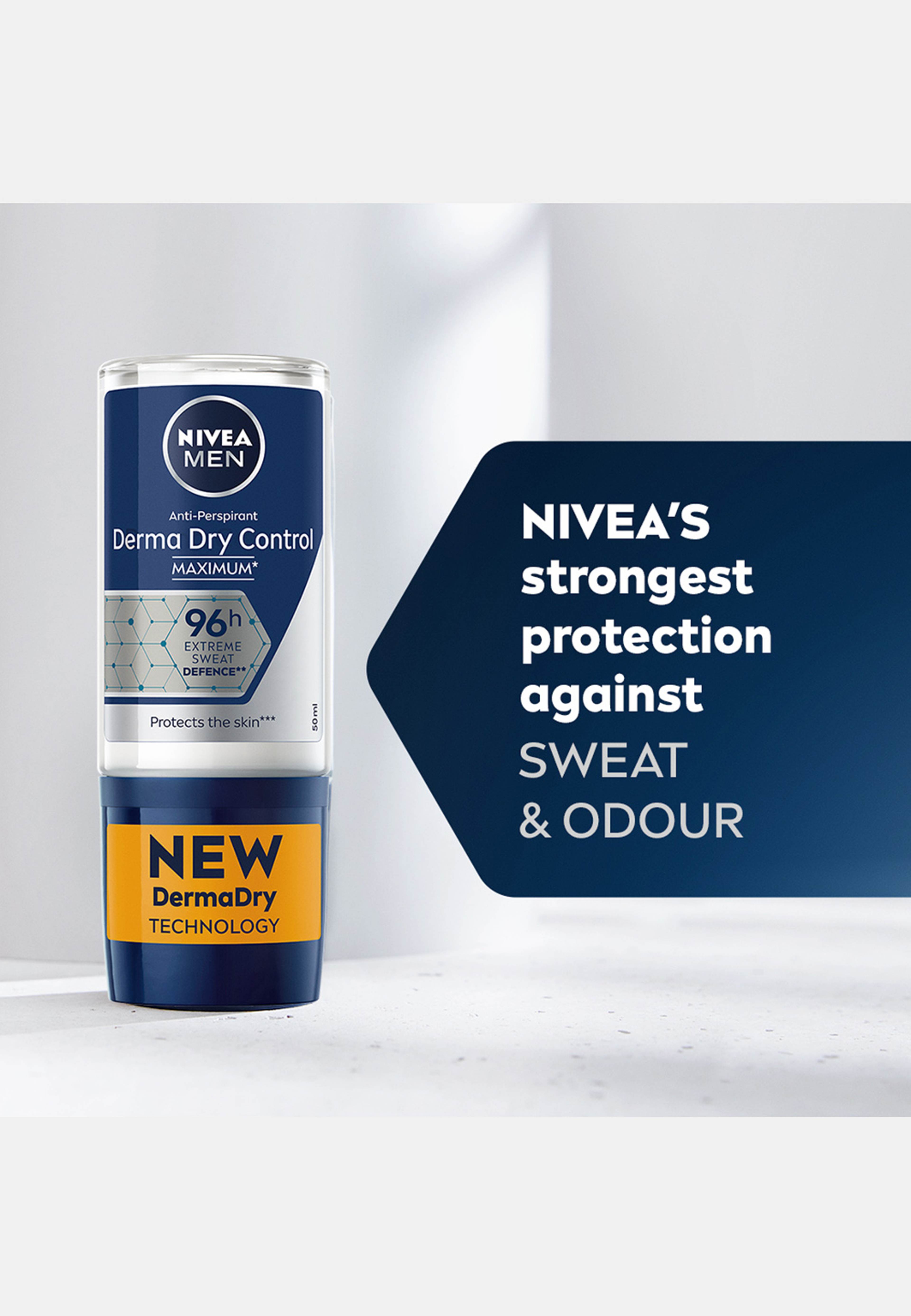 Antiperspirant Deo Derma Dry Control Male Roll-on 50 ml NIVEA MEN