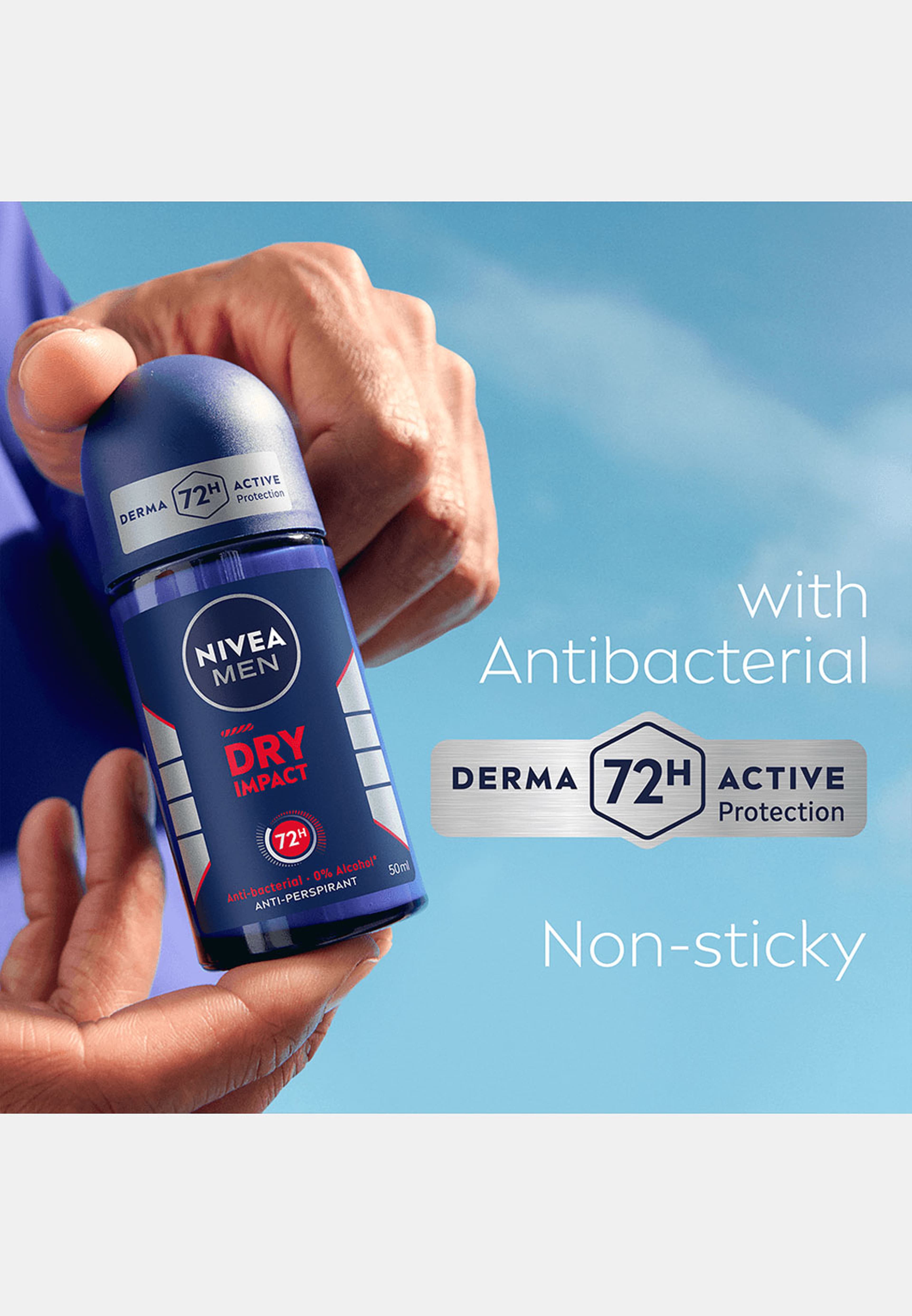 Antiperspirant Deo Dry Impact Roll On 50 ml NIVEA MEN