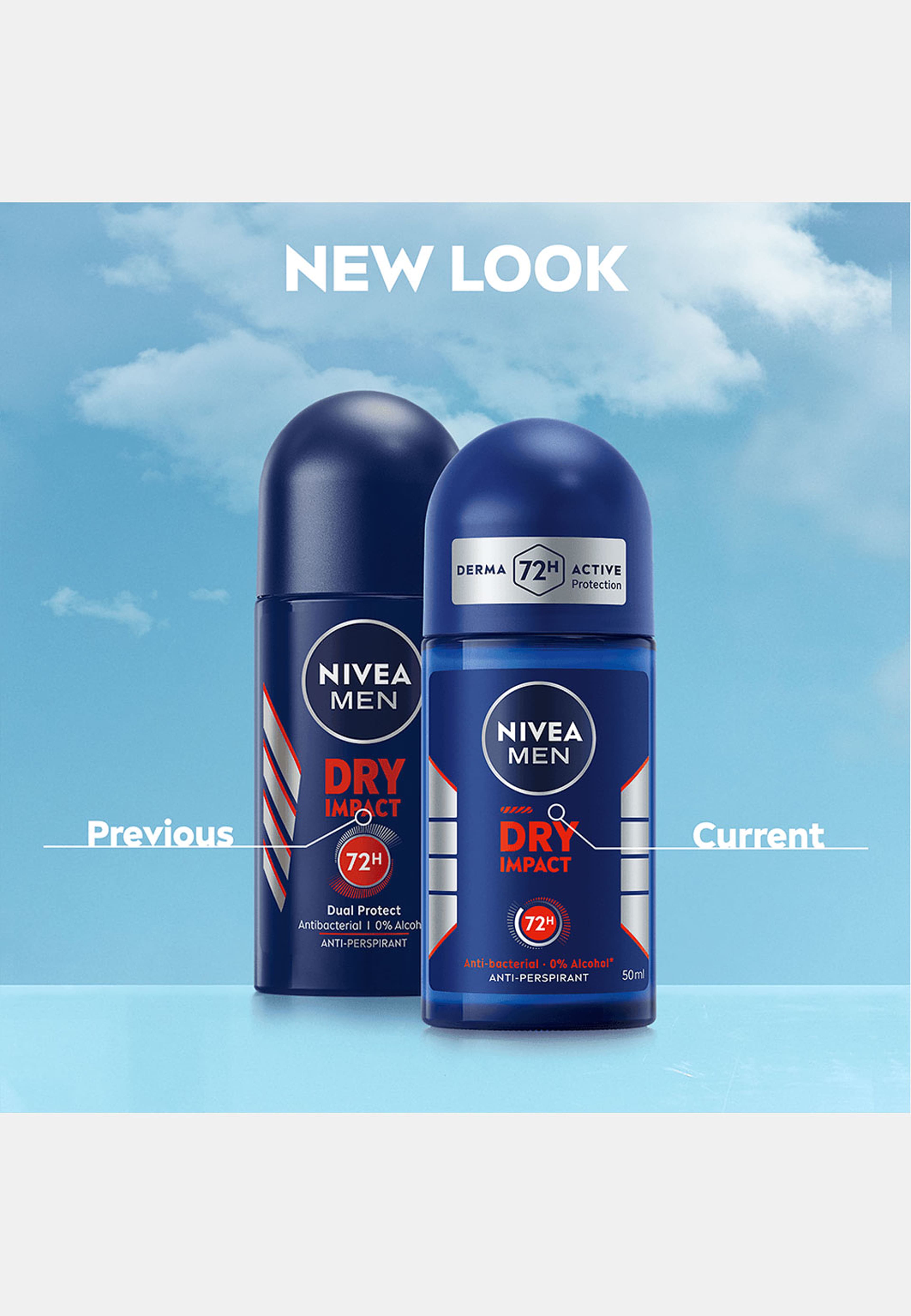 Antiperspirant Deo Dry Impact Roll On 50 ml NIVEA MEN