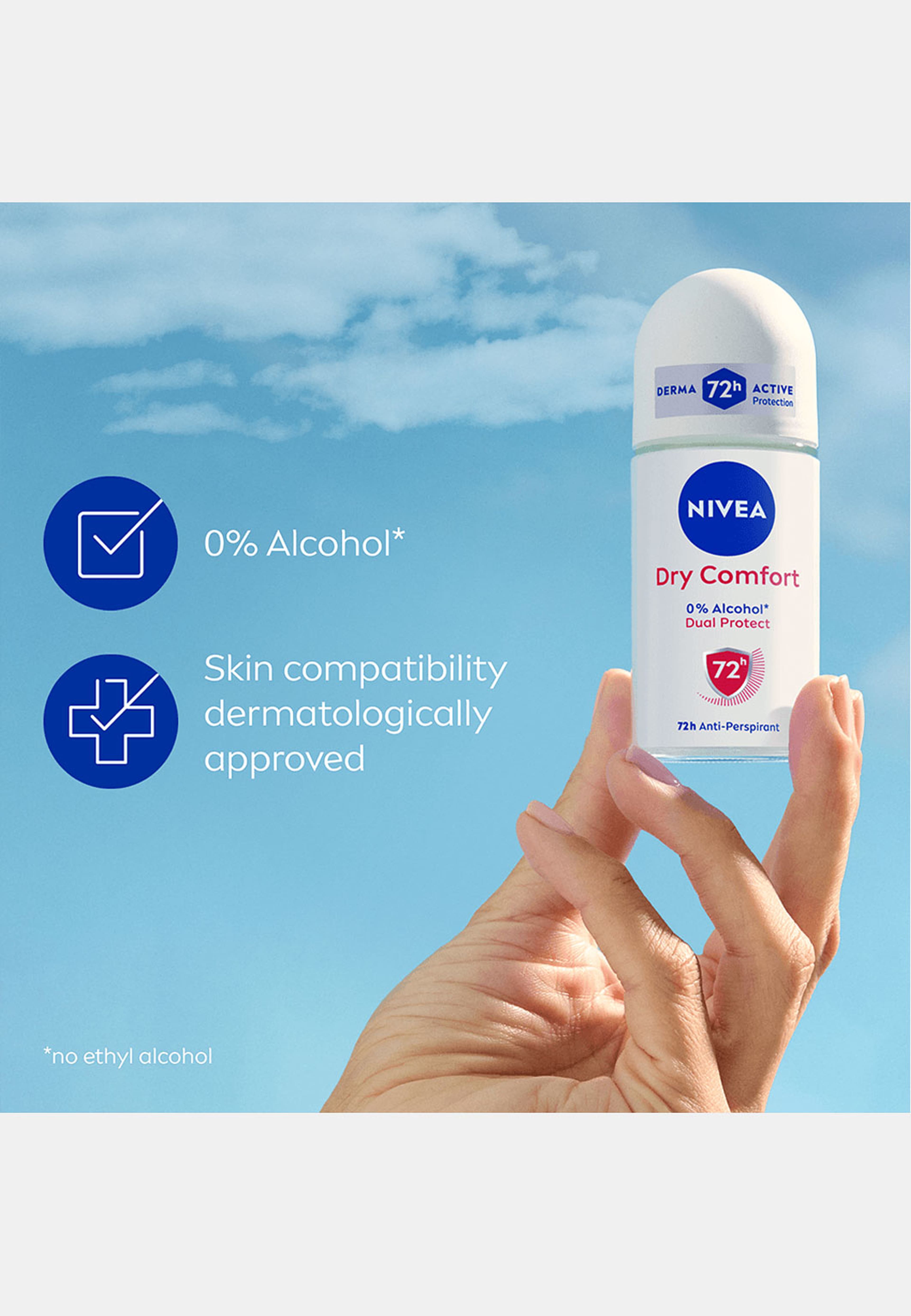 Antiperspirant Deo Dry Comfort Roll On 50 ml NIVEA