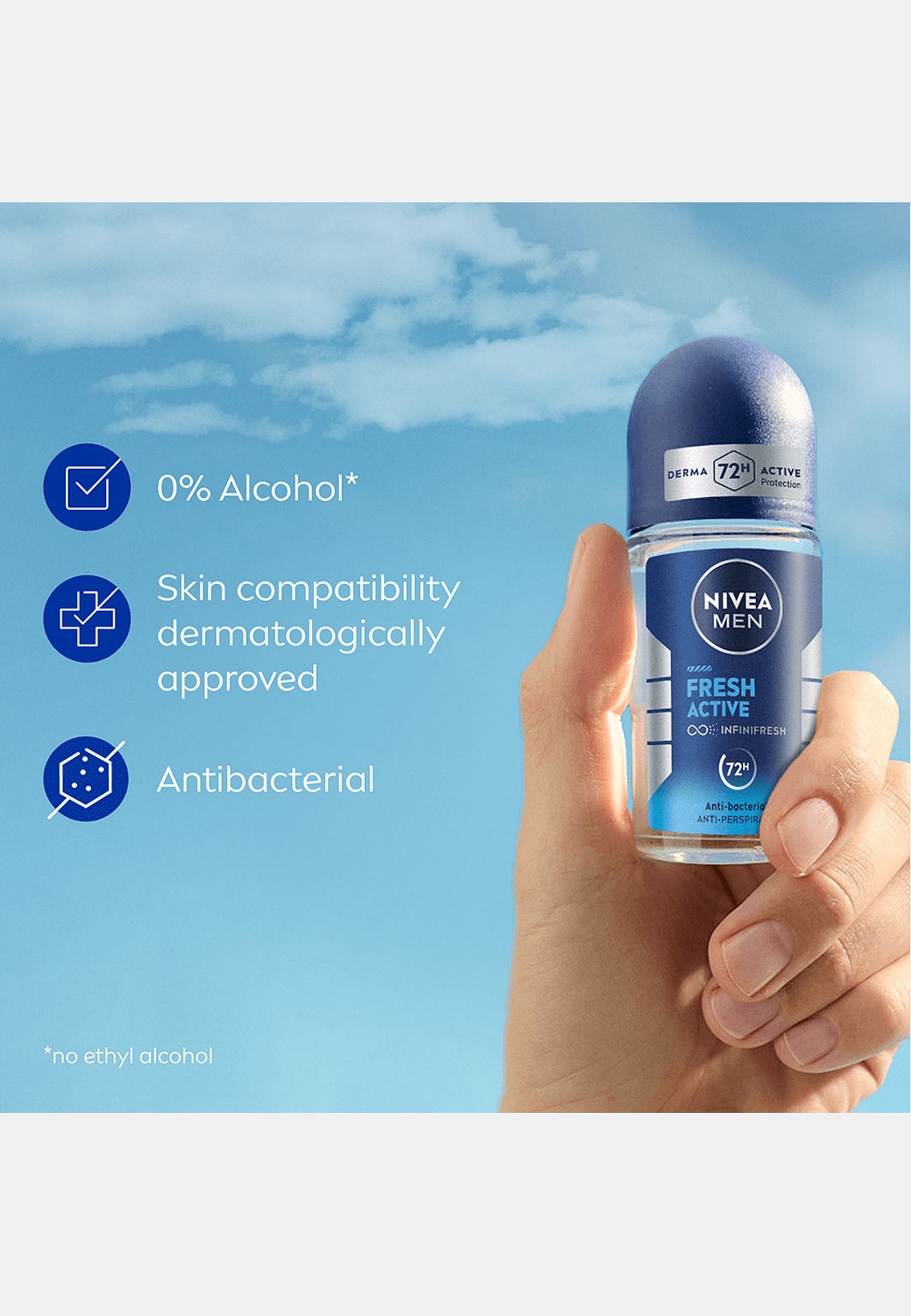 Antiperspirant Deo Fresh Active Roll On 50 ml NIVEA MEN