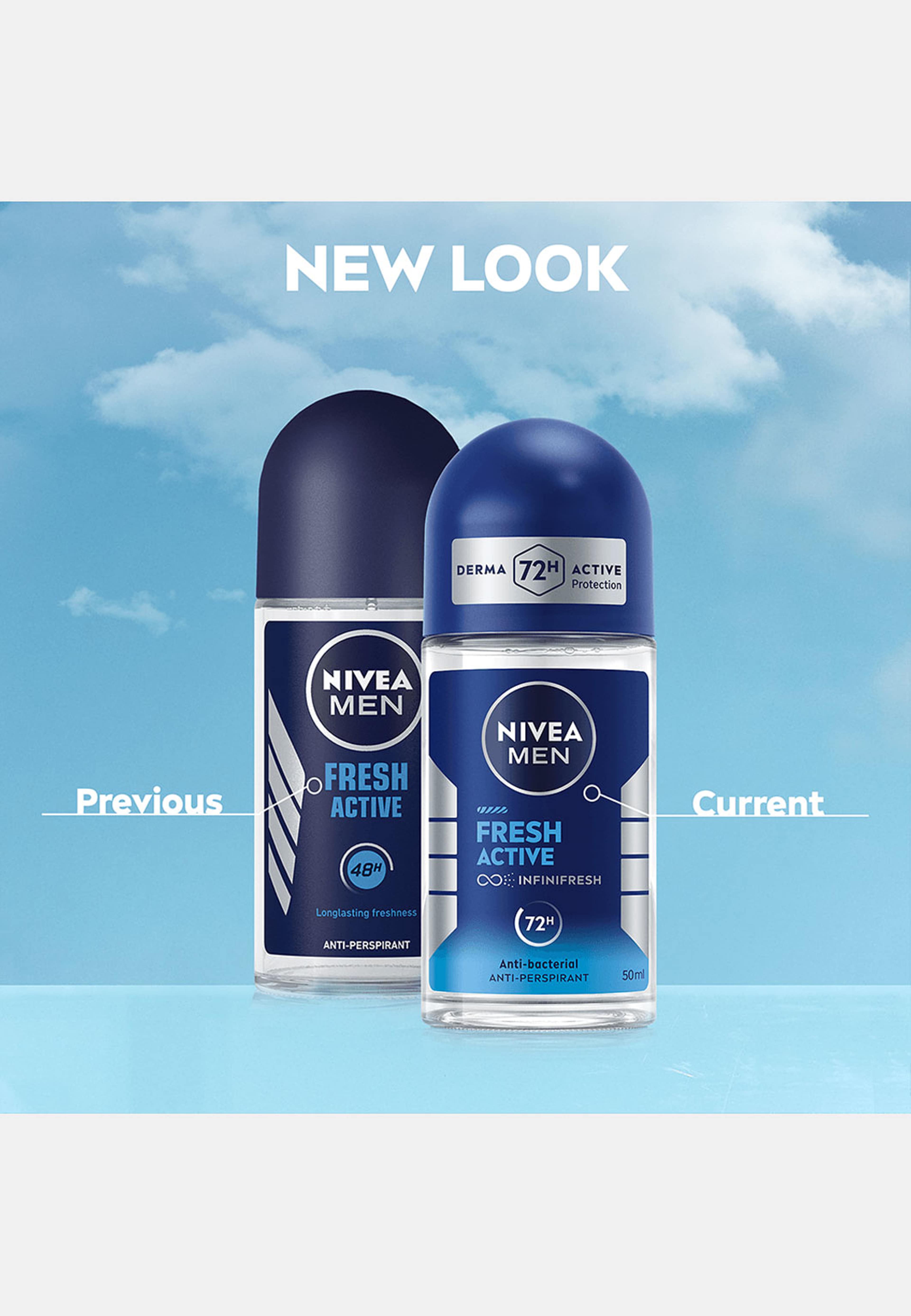 Antiperspirant Deo Fresh Active Roll On 50 ml NIVEA MEN