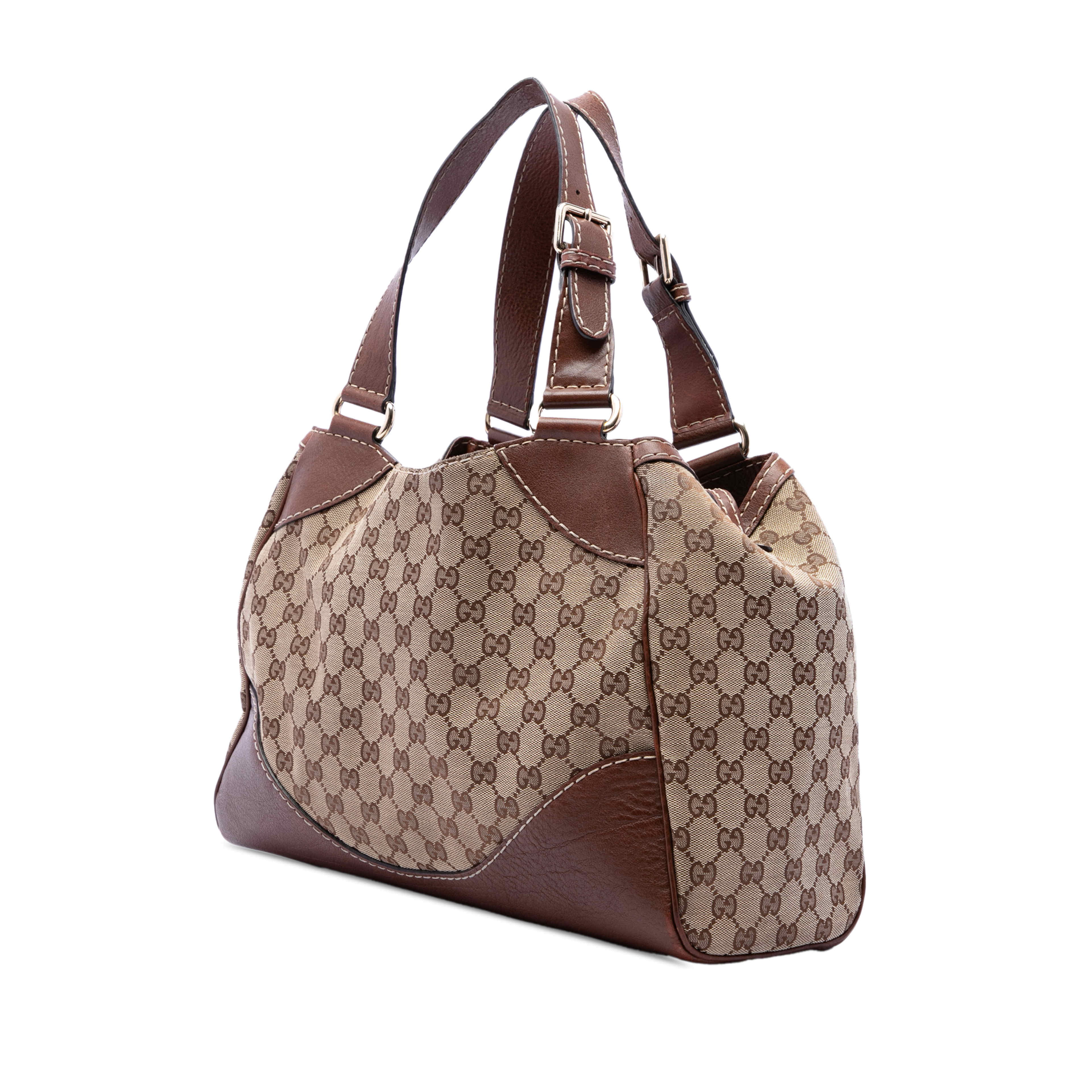 Gucci Gg Canvas Charlotte Tote, från Luxclusif, i färgen beige. Klicka för att öppna bilden i stort format