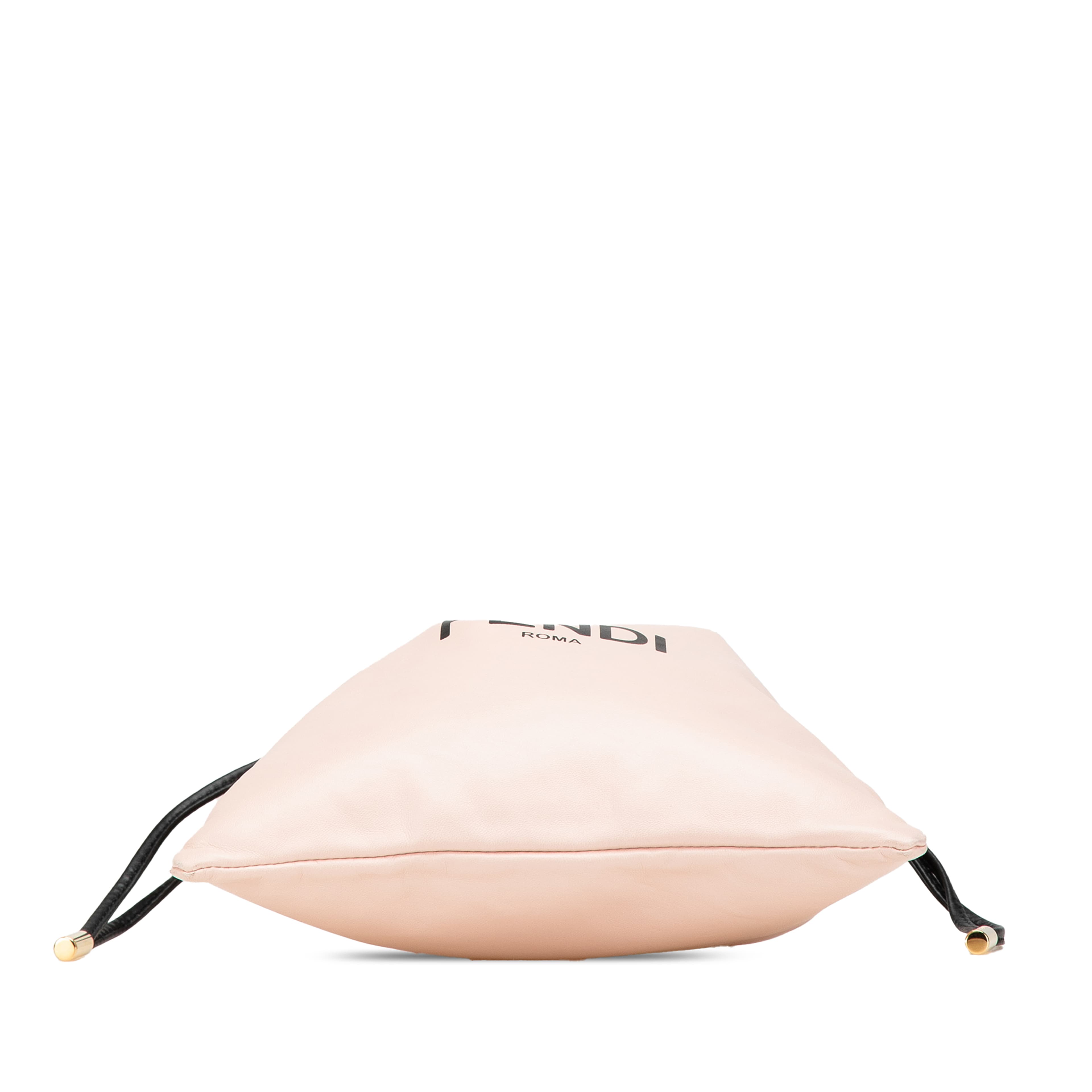 Fendi Small Leather Logo Drawstring Crossbody