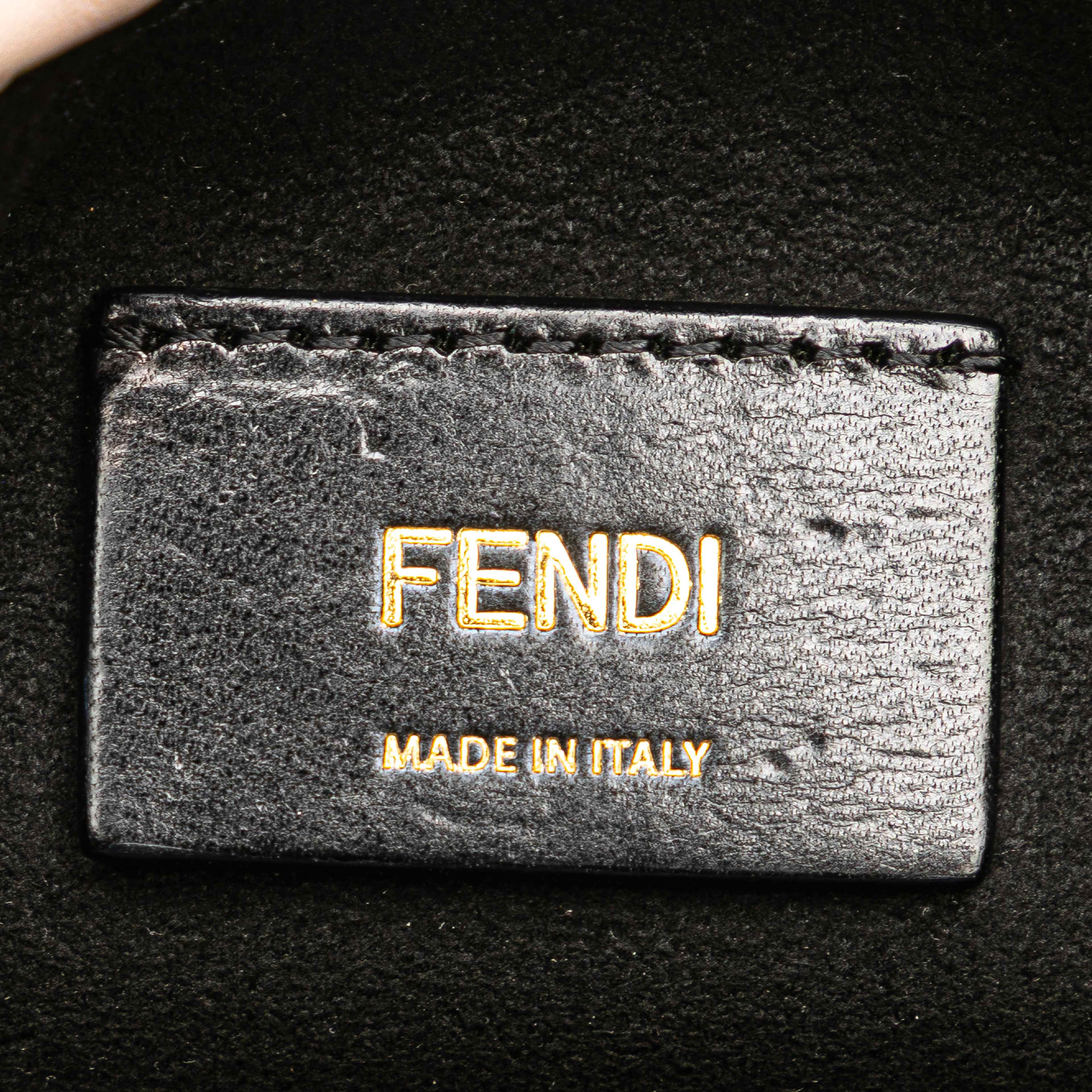Fendi Small Leather Logo Drawstring Crossbody