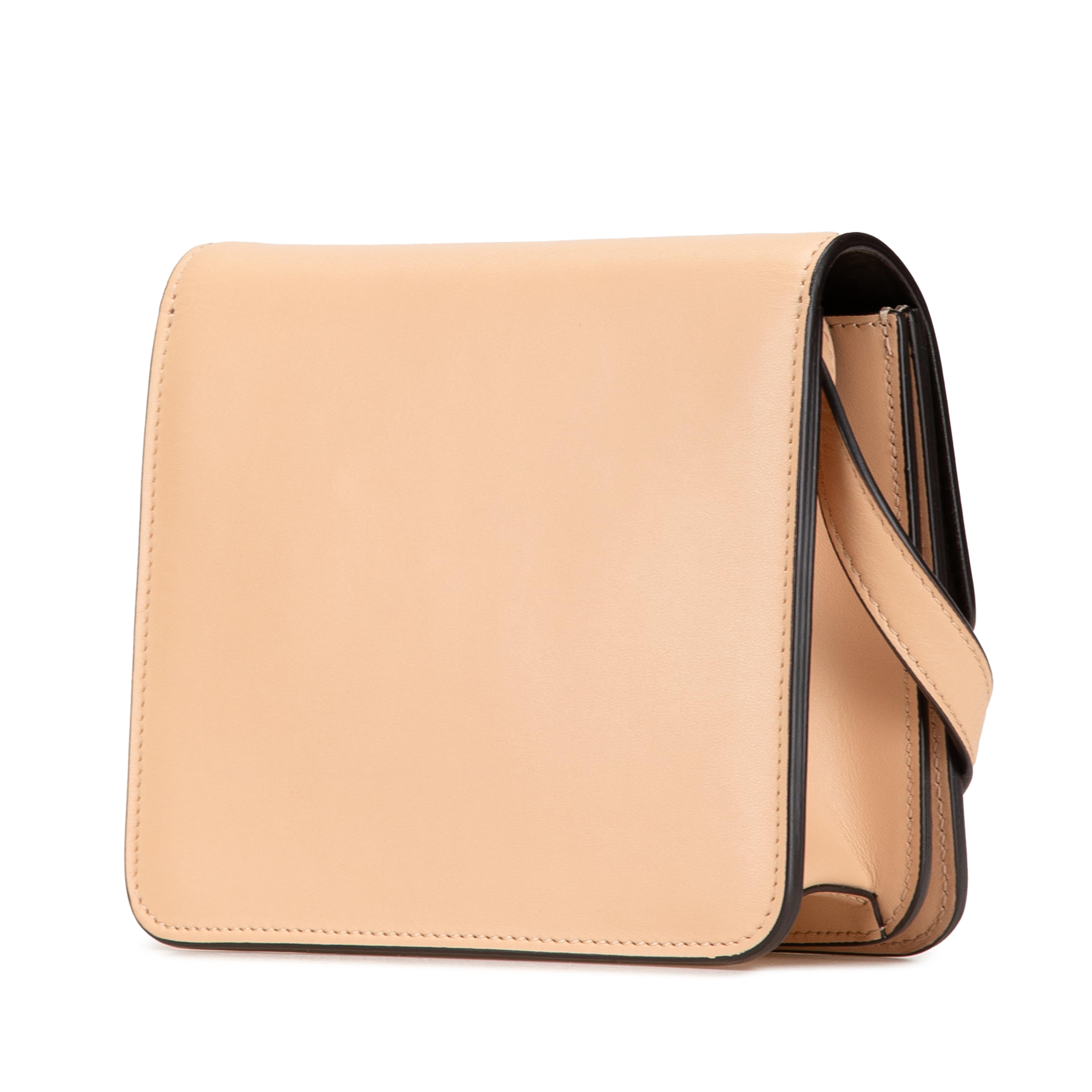 Fendi Leather Crystal Fab Crossbody