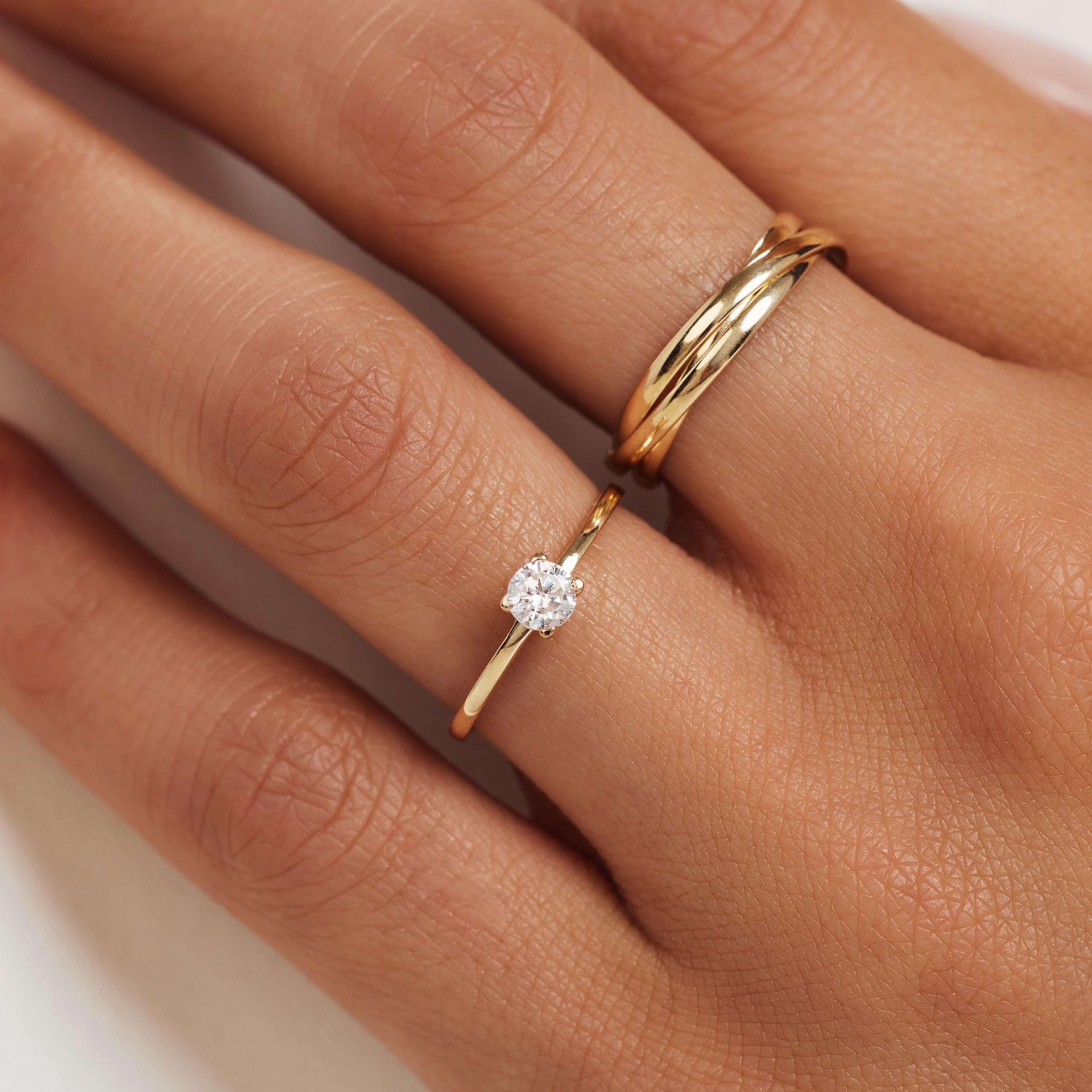Rivoli 14 Karat Guld Ring