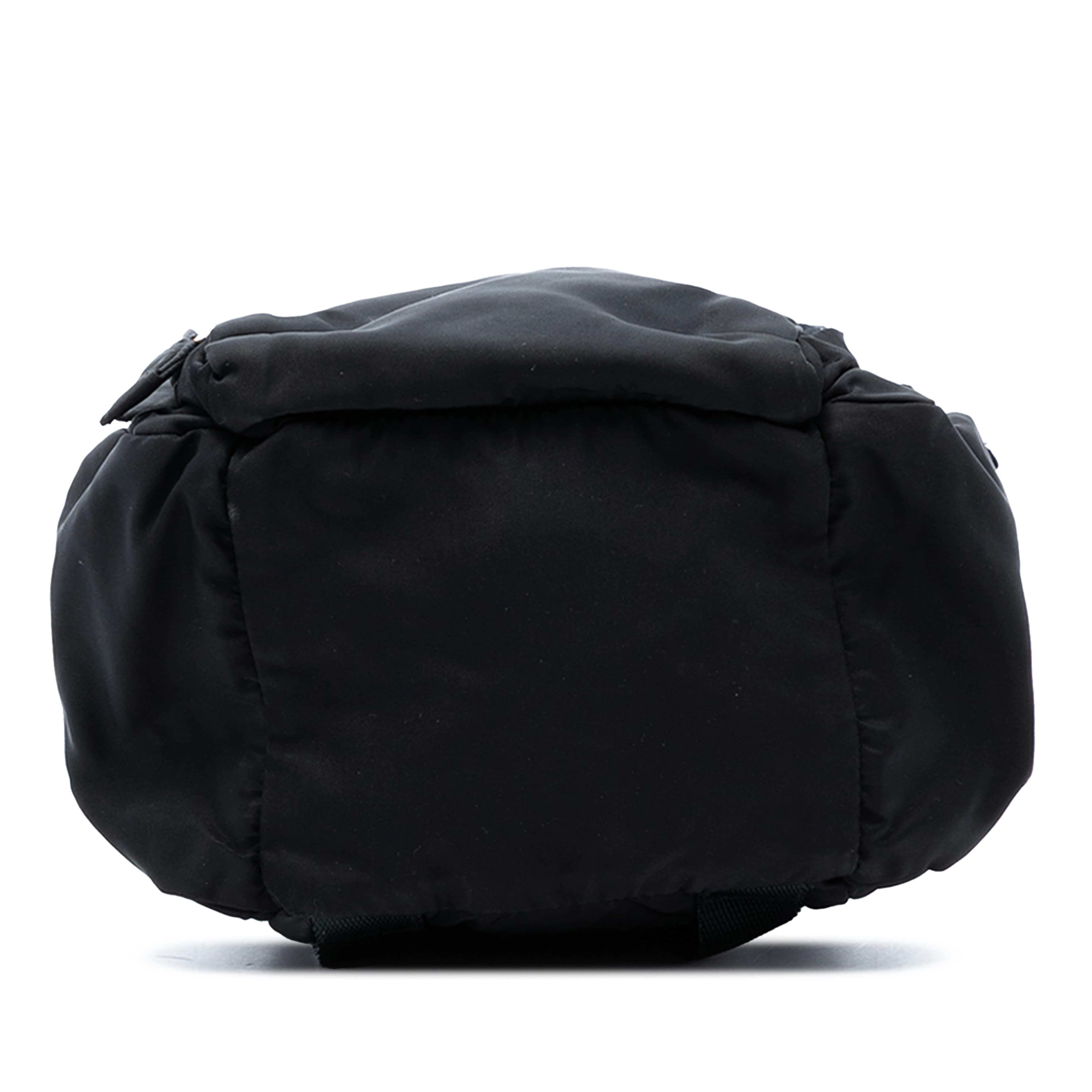 Prada Mini Tessuto Backpack, från Luxclusif, i färgen black. Klicka för att öppna bilden i stort format