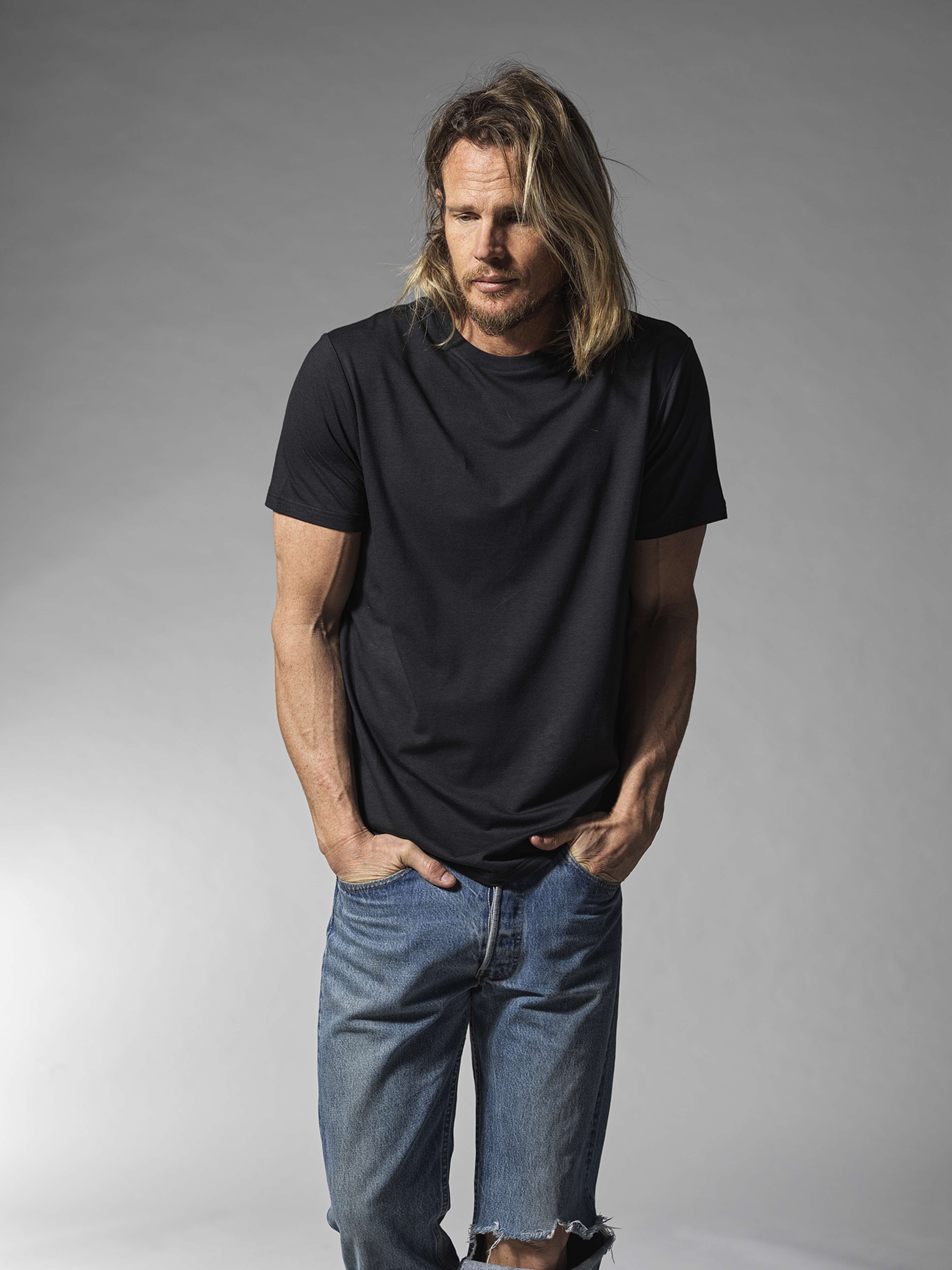 3-pack Bambu, T-shirt O-neck, Navy