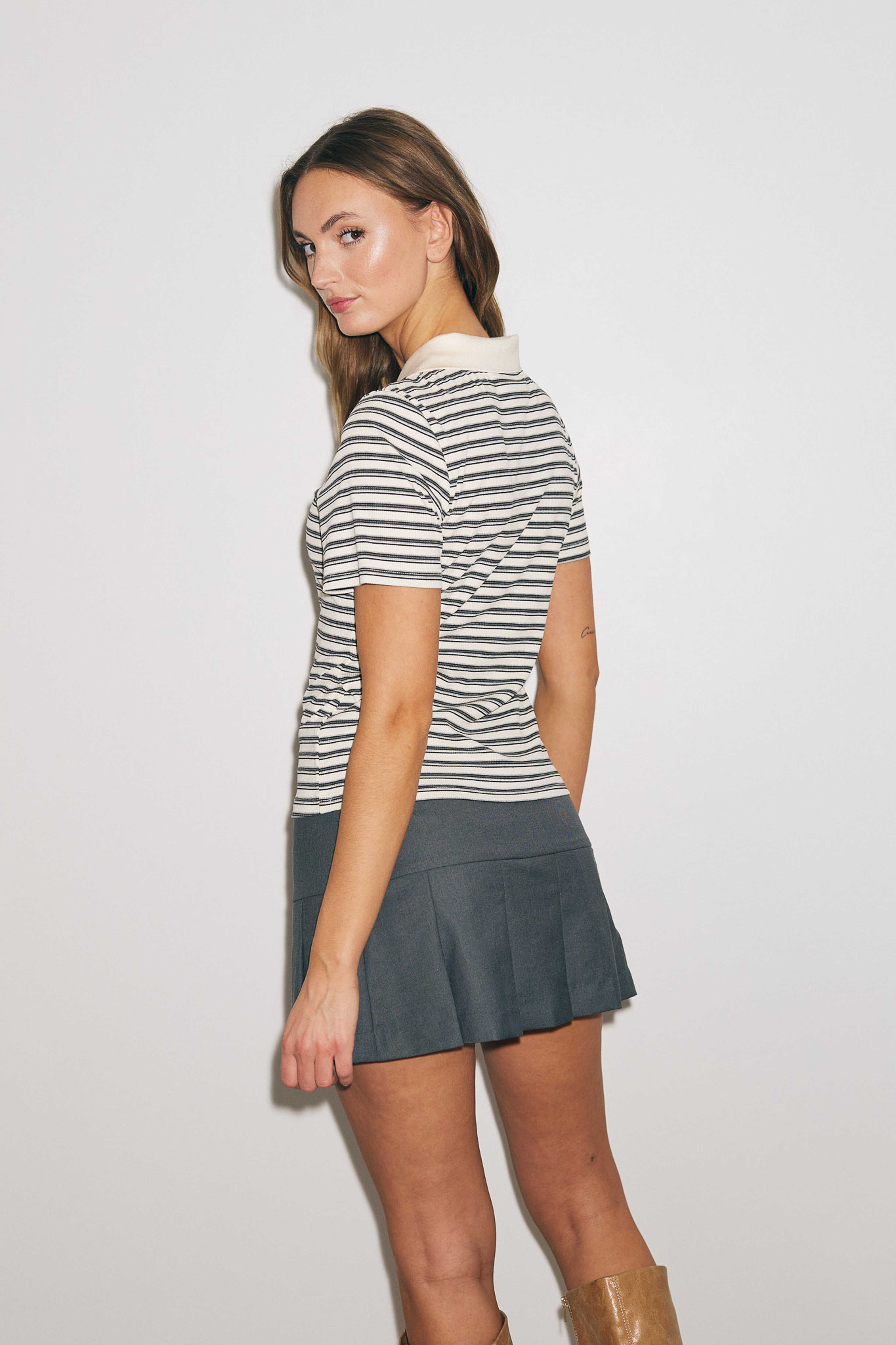 Lovelyn Skirt - Dark Grey Melange