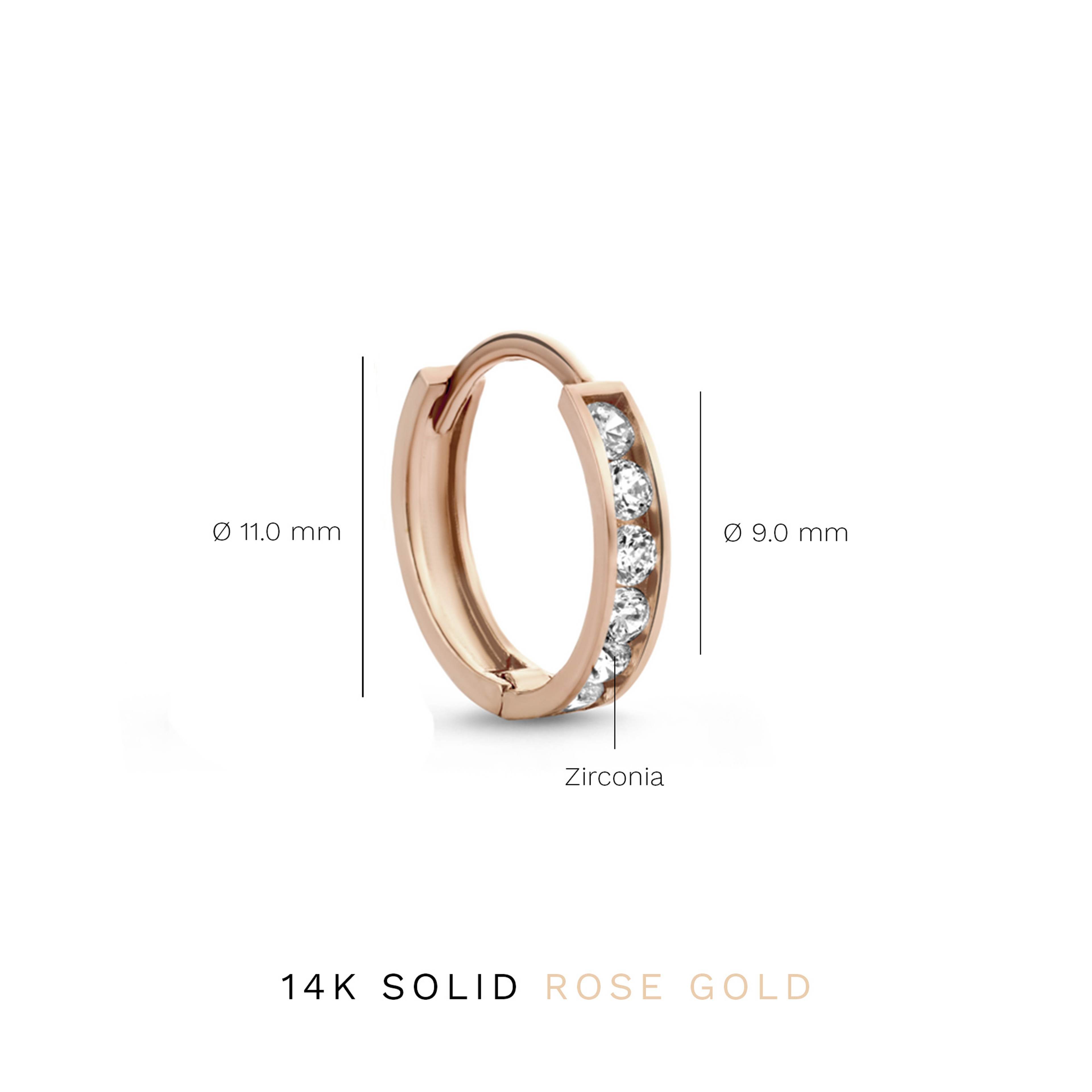 Isabel Bernard 14 Karat Rose Gold Hoop Earrings