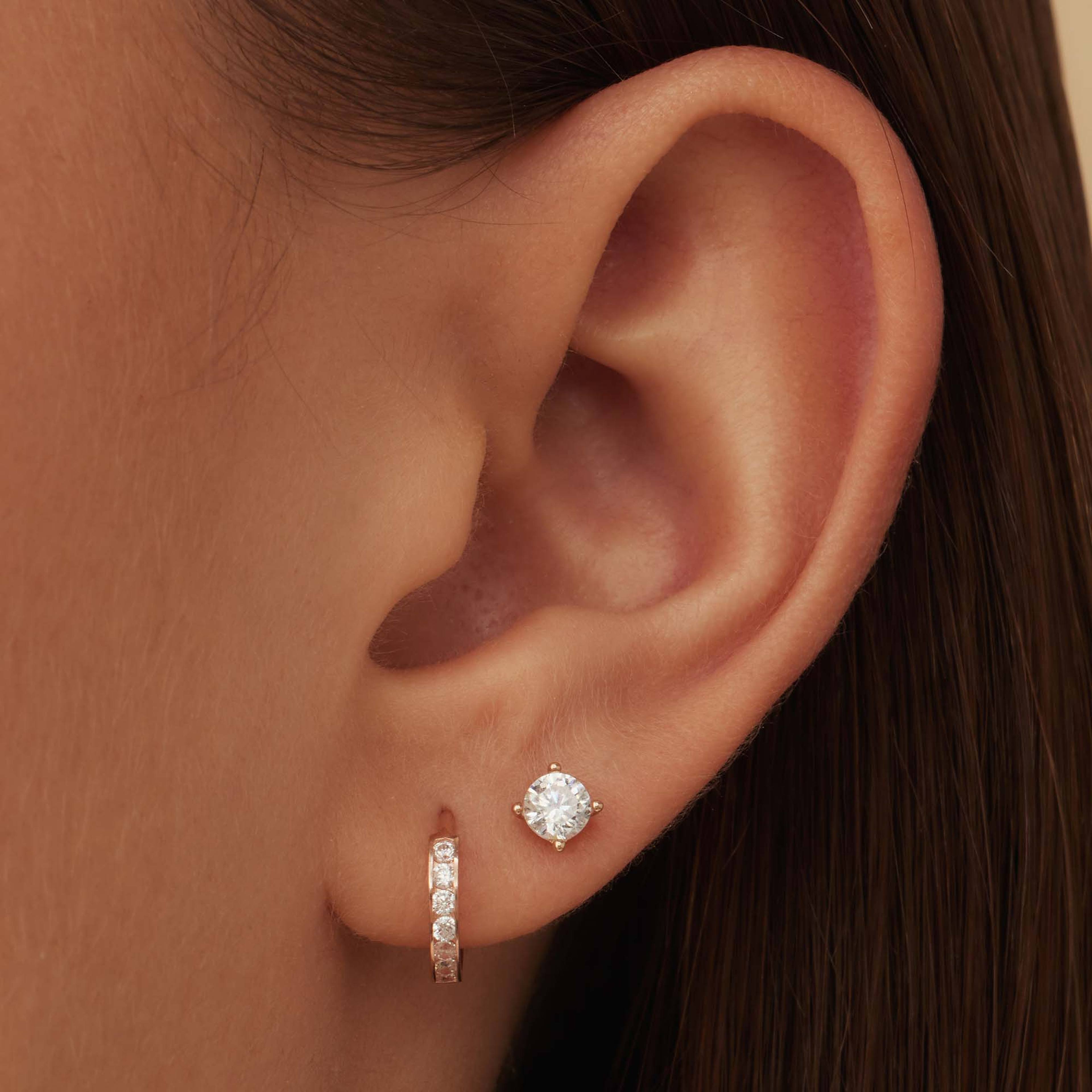 Isabel Bernard 14 Karat Rose Gold Hoop Earrings