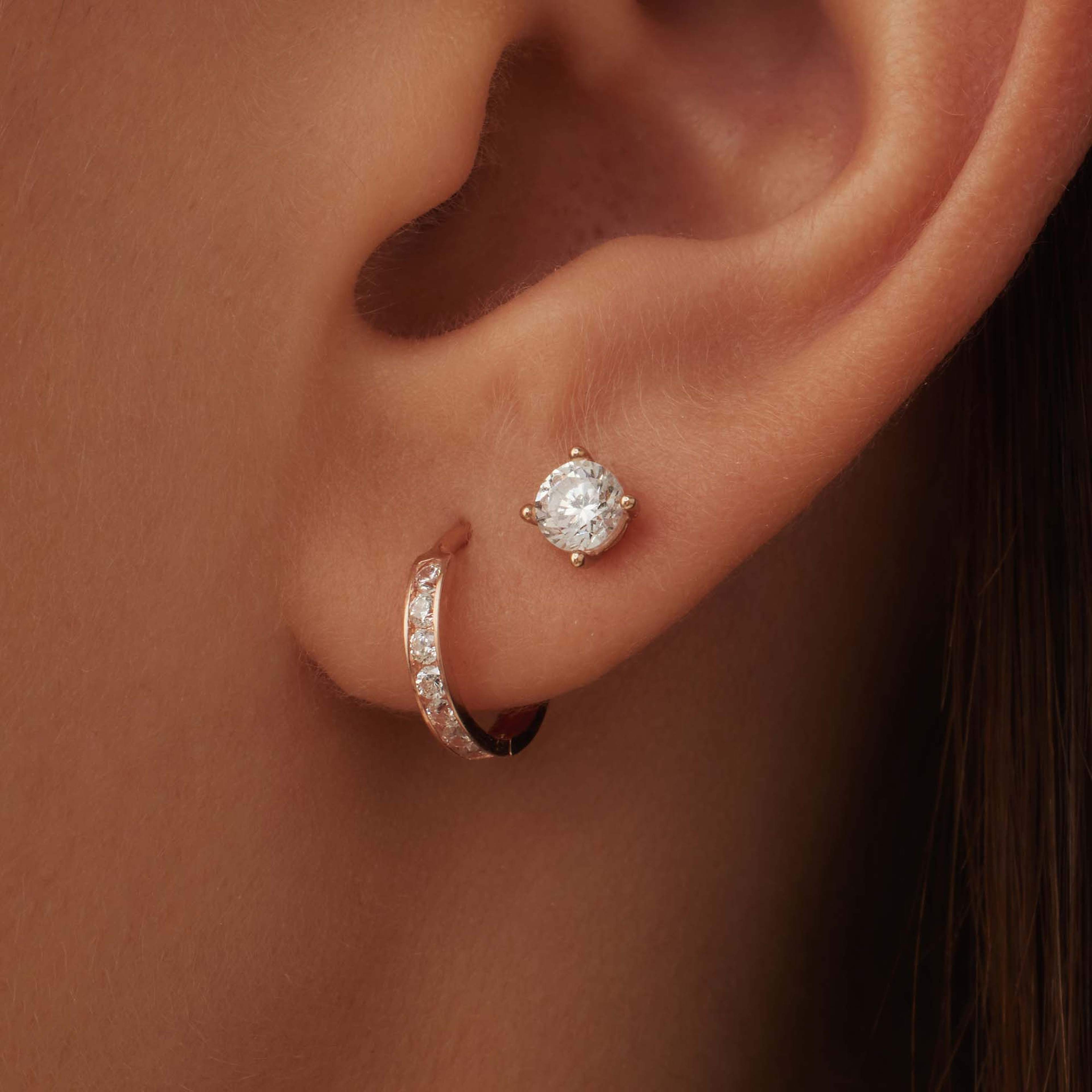 Isabel Bernard 14 Karat Rose Gold Hoop Earrings