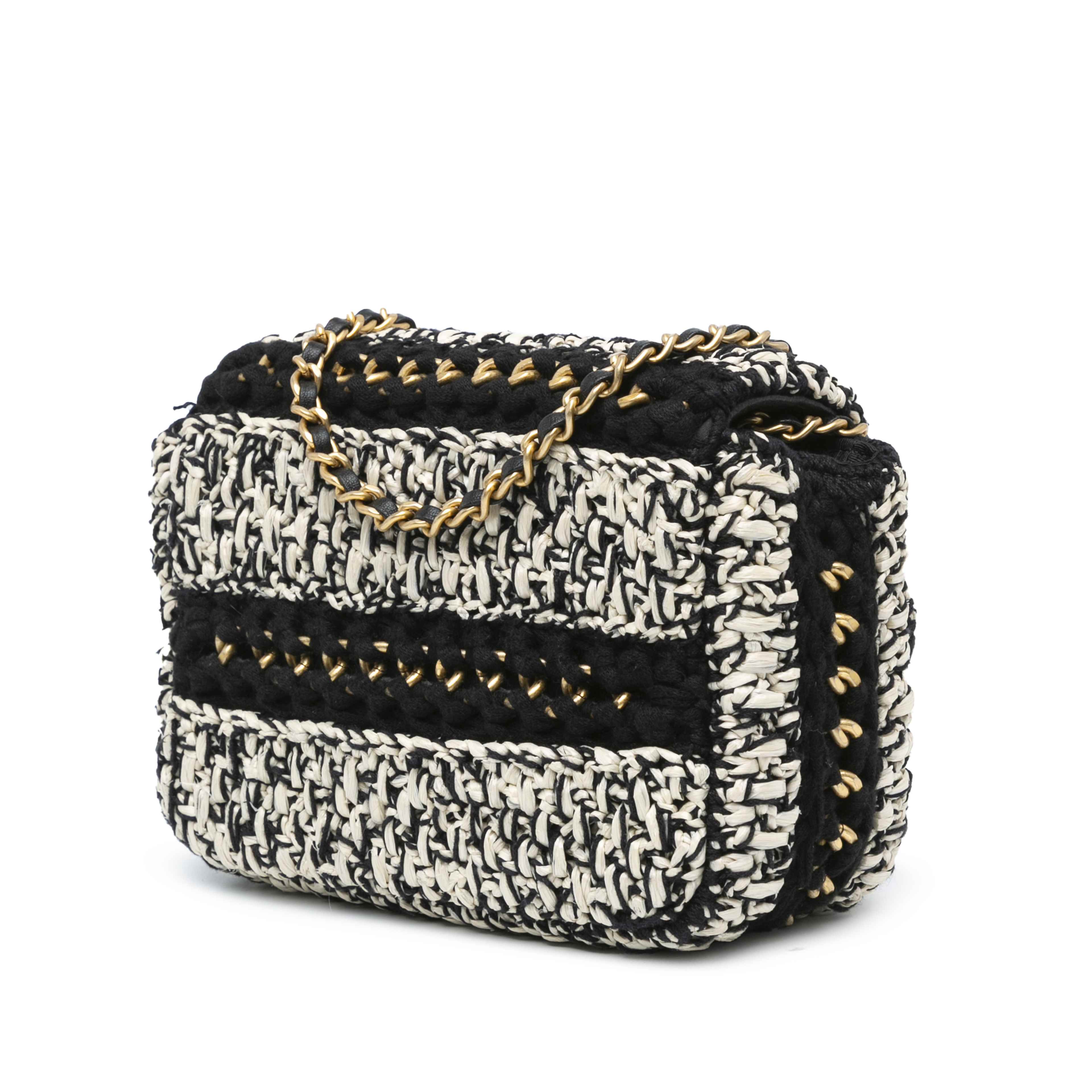 Chanel Raffia Braided With Love Flap