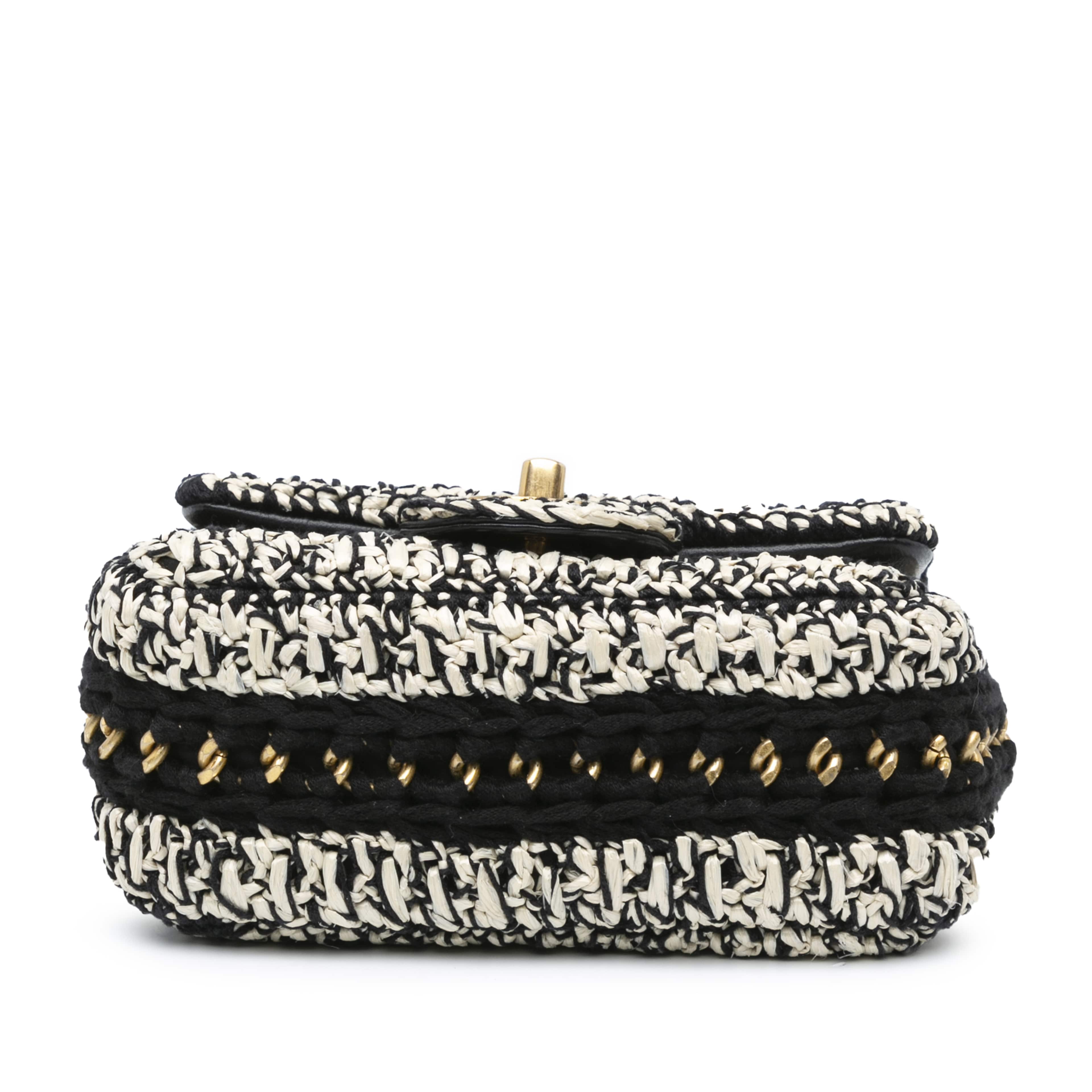 Chanel Raffia Braided With Love Flap
